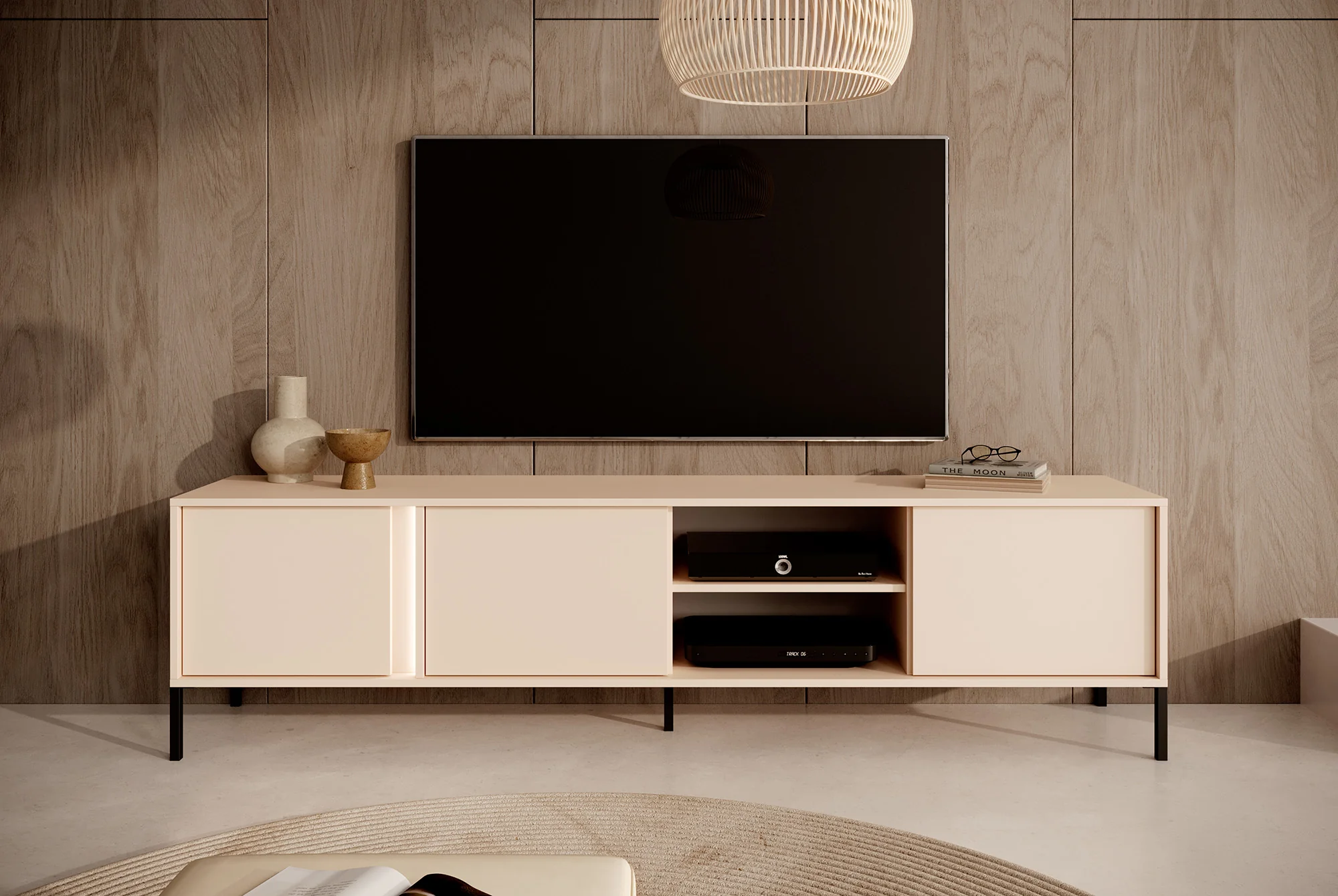 Desert - TV-Meubel met 3 deuren - Beige - 203 cm - Image 2