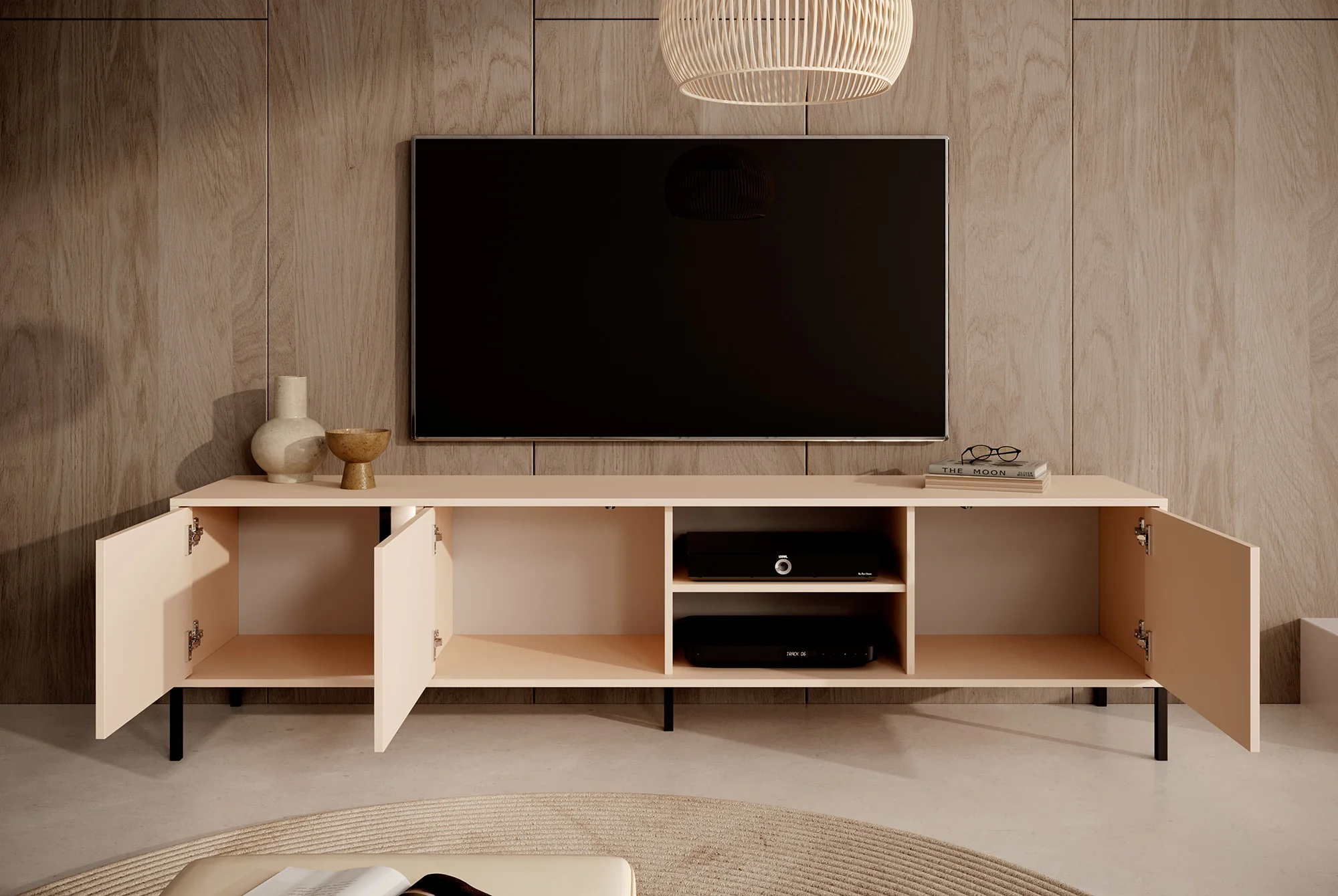Desert - TV-Meubel met 3 deuren - Beige - 203 cm - Image 3