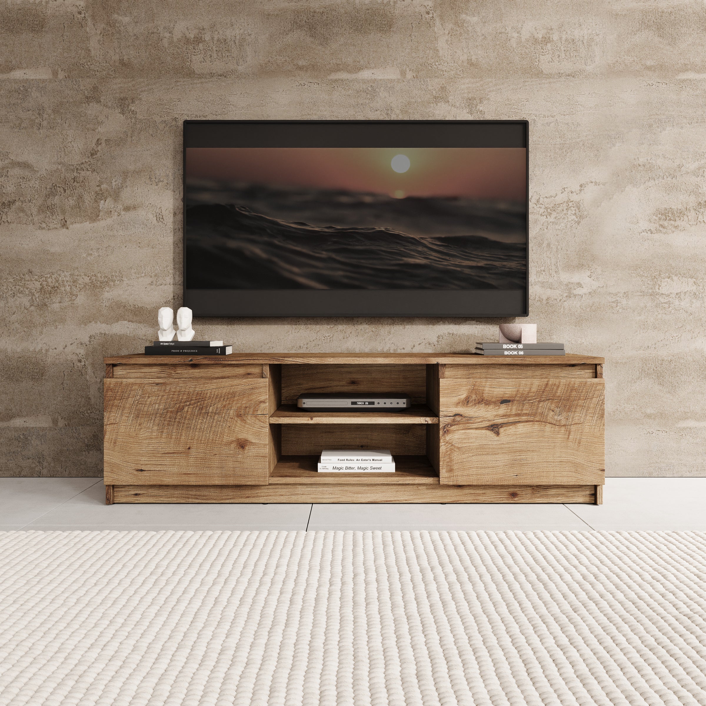 Diaz - TV-Meubel - Eiken - 120x38x36 cm - Image 3