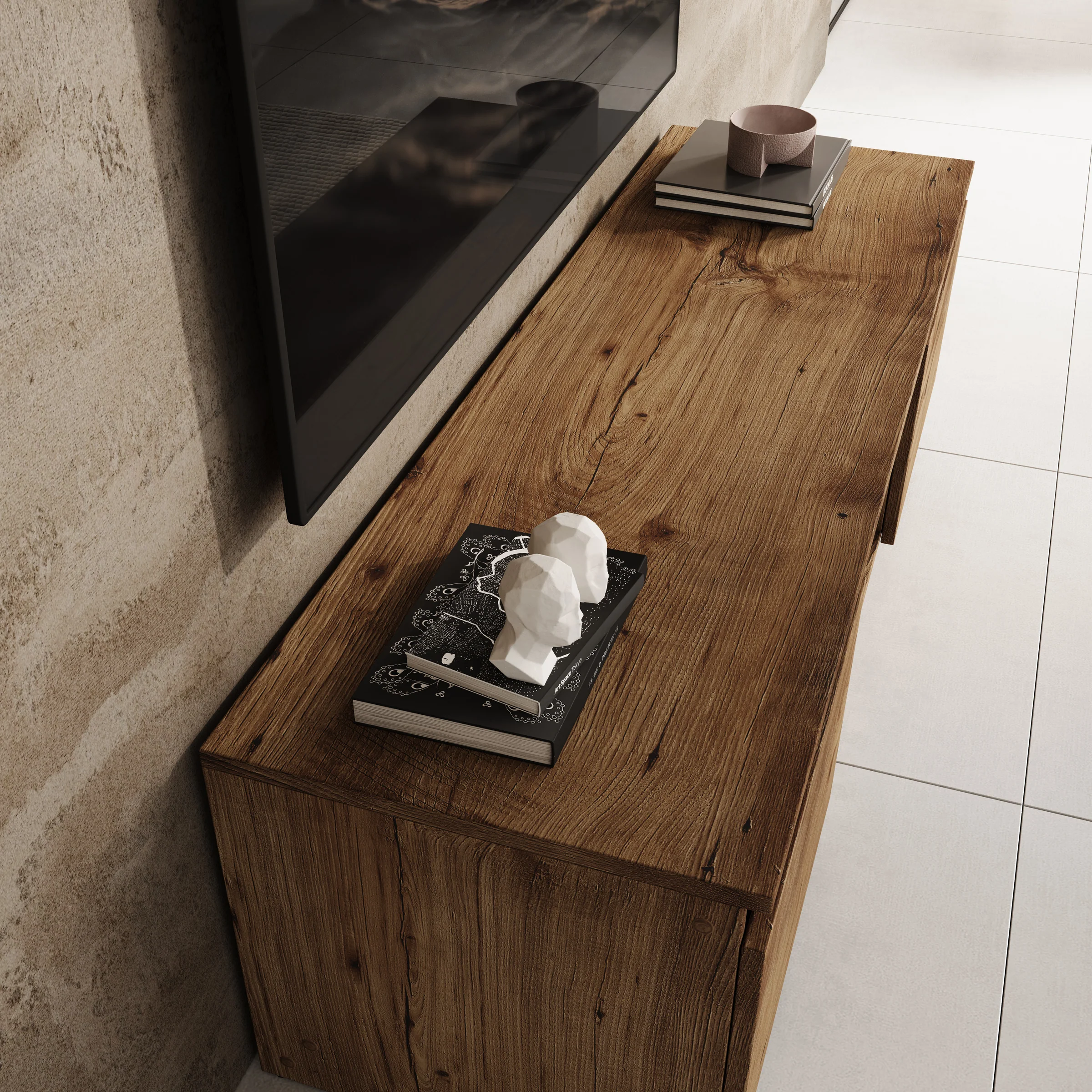 Diaz - TV-Meubel - Eiken - 120x38x36 cm - Image 5