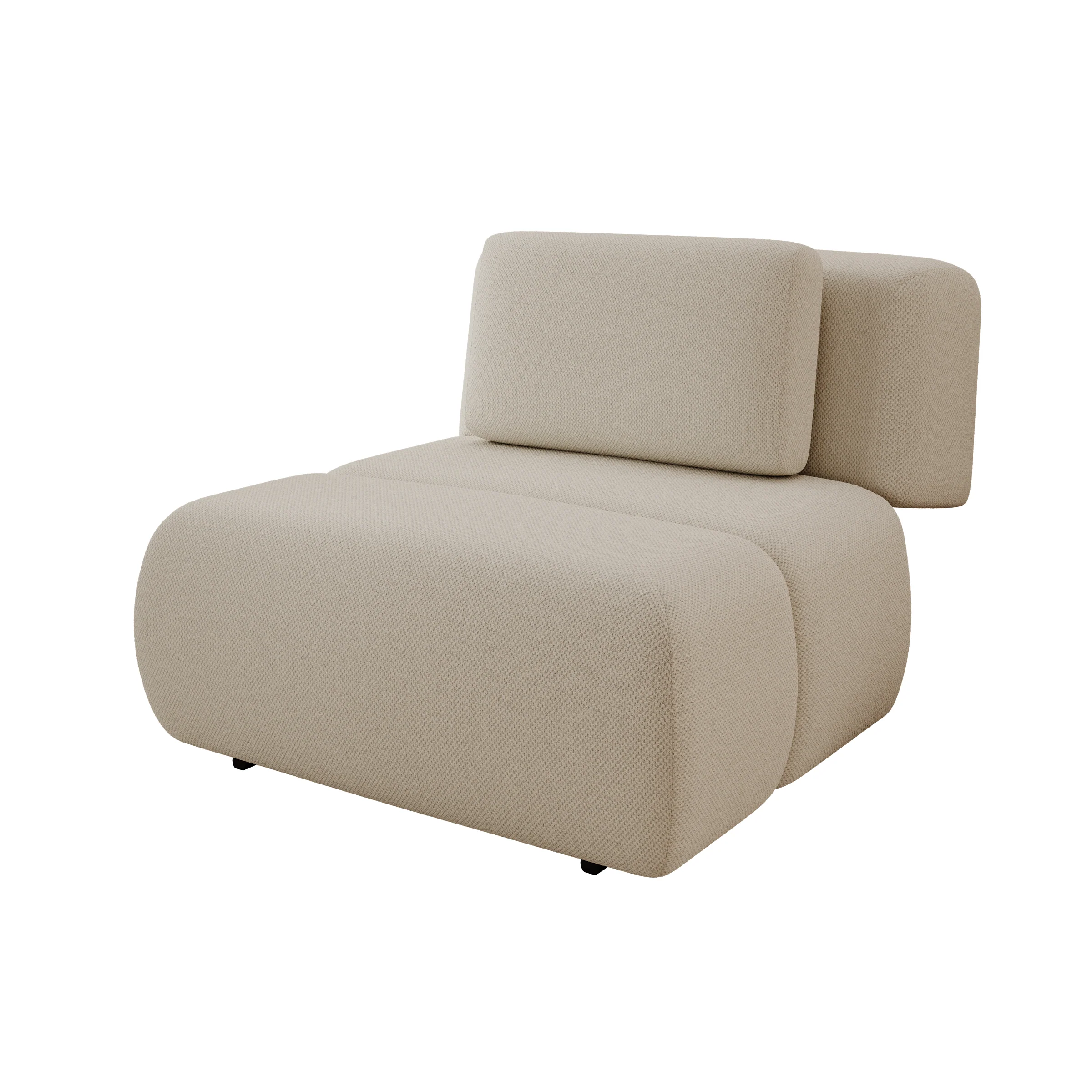 Dolo - Fauteuil - Stof beige - 98x129x82 cm - Image 7