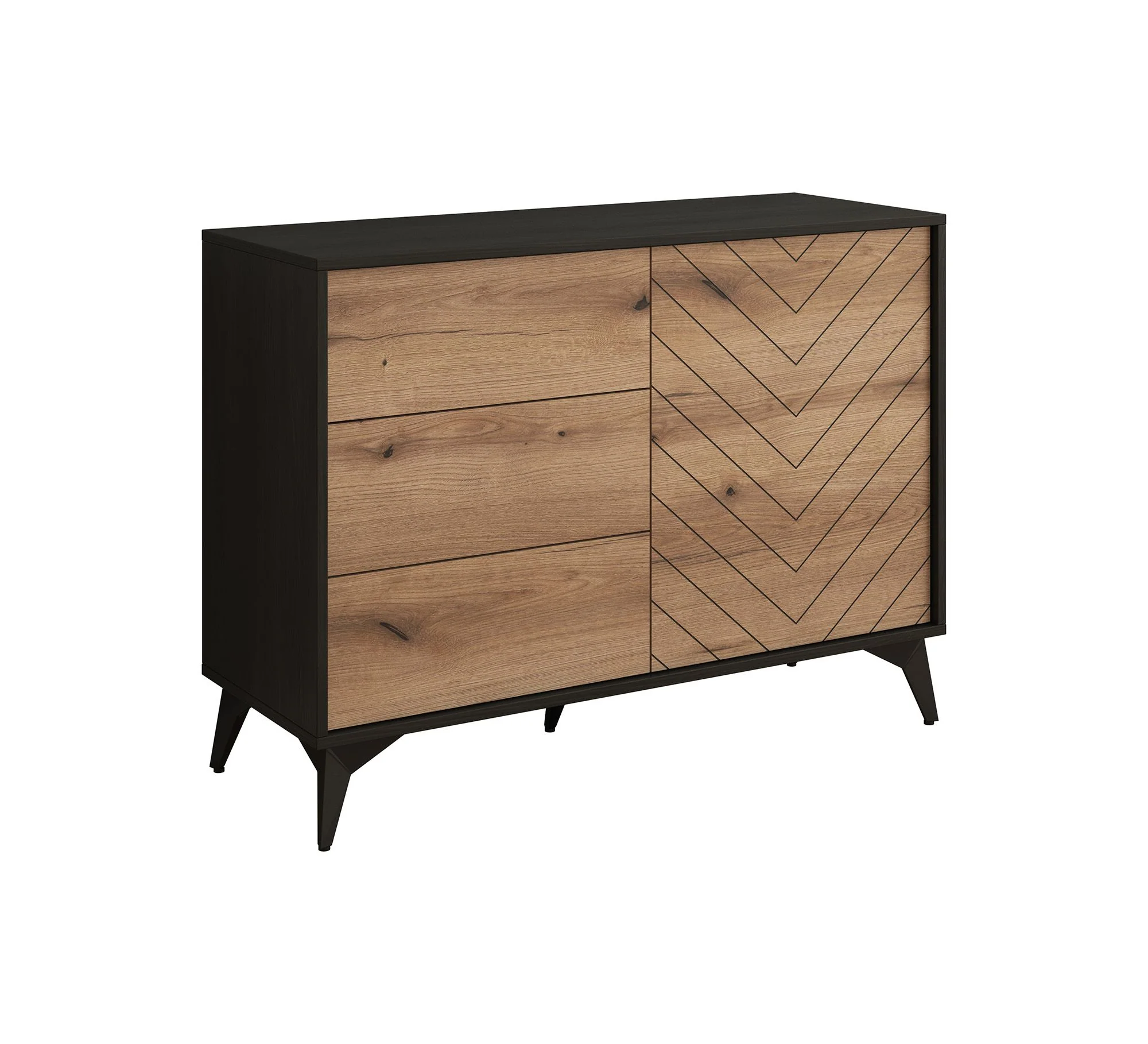Dolores 3 - Dressoir - Eiken/zwart - 104x39x77 cm - Image 7
