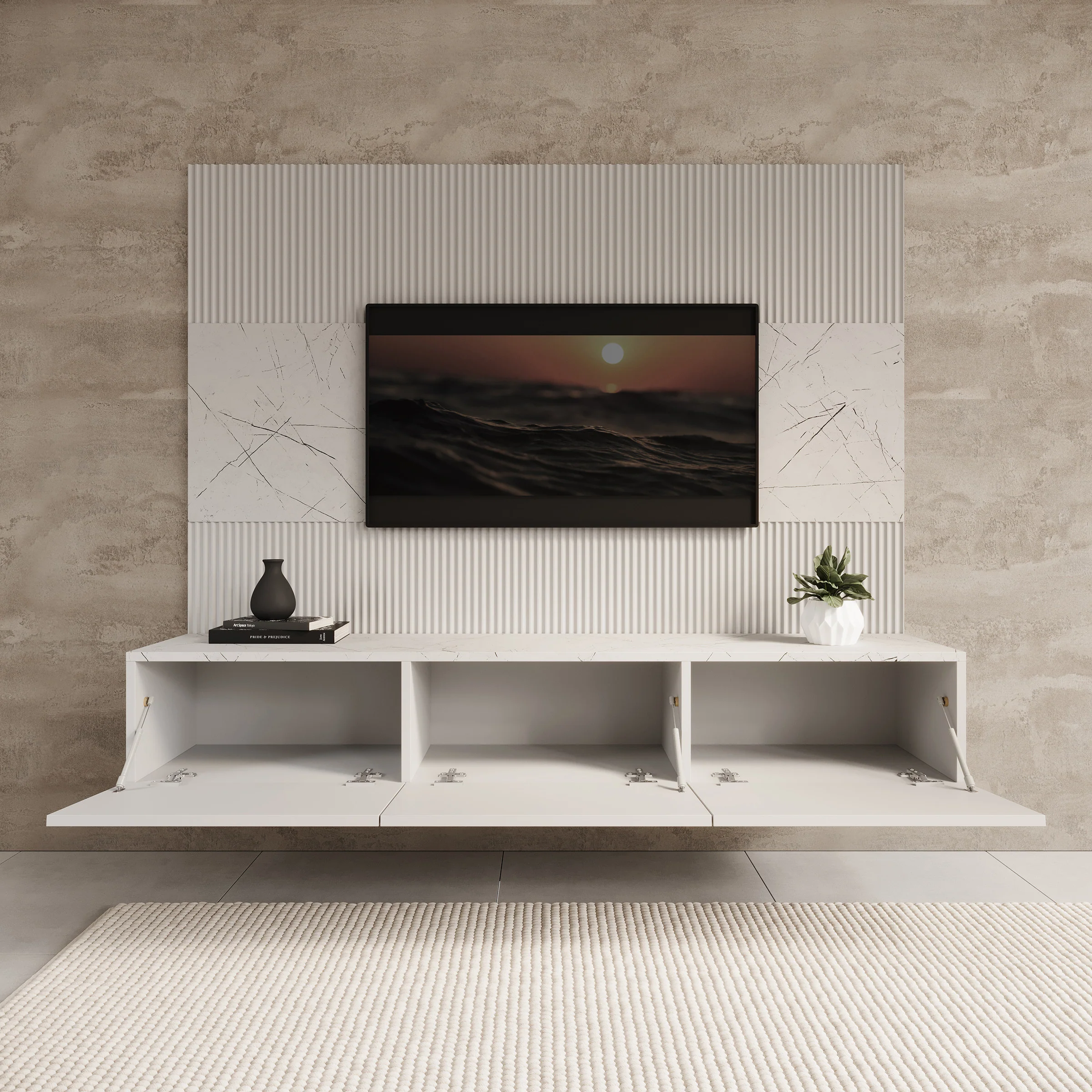Dominic - TV-Meubel - Wit - Image 2