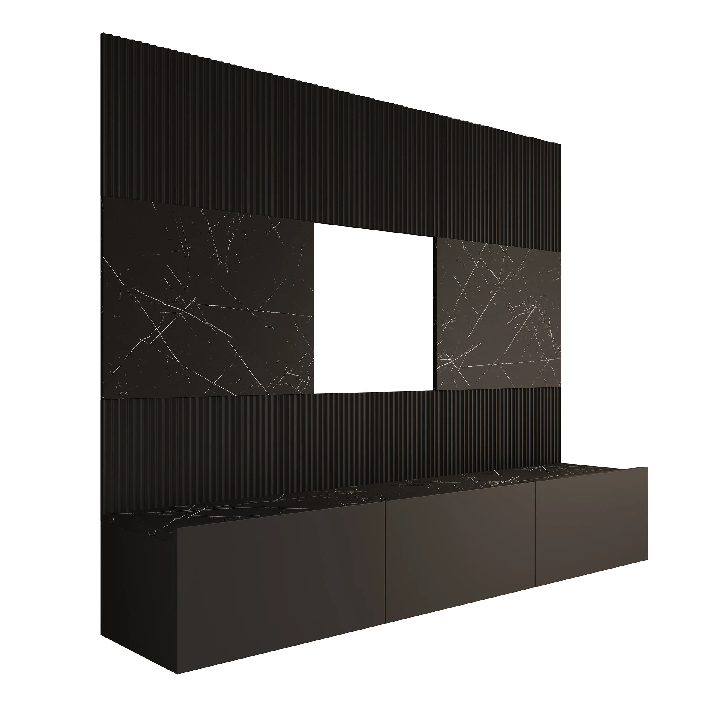 Dominic - TV-Meubel - Zwart - Image 6