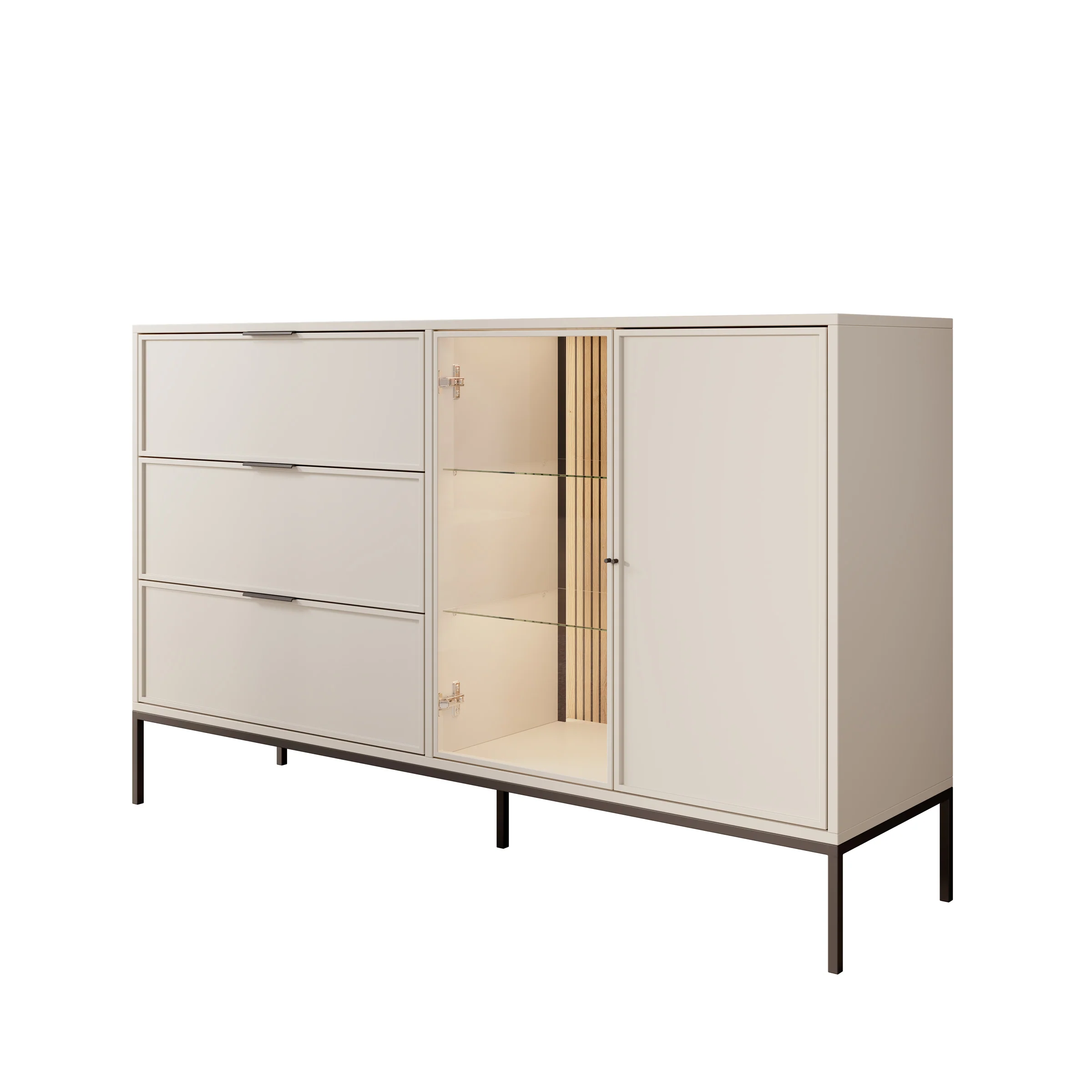 Dominica - Dressoir - Beige - 150x40x92 cm - Image 6