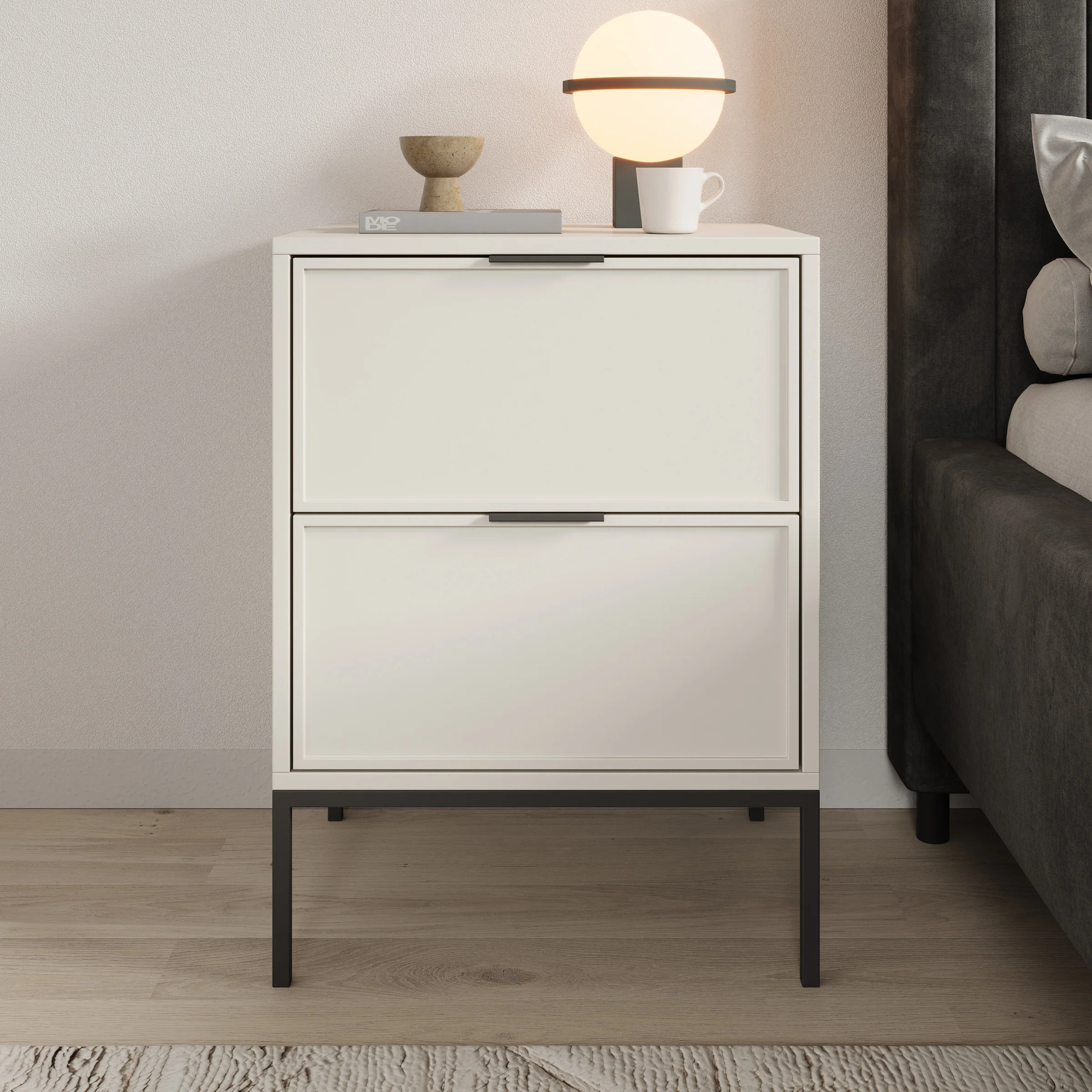 Dominica - Nachtkastje - Beige - 50x40x69 cm - Image 3