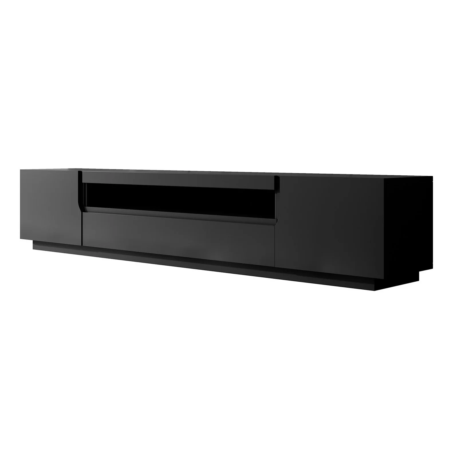 Dylan - TV-Meubel - Mat zwart - 200x37x36 cm - Image 10