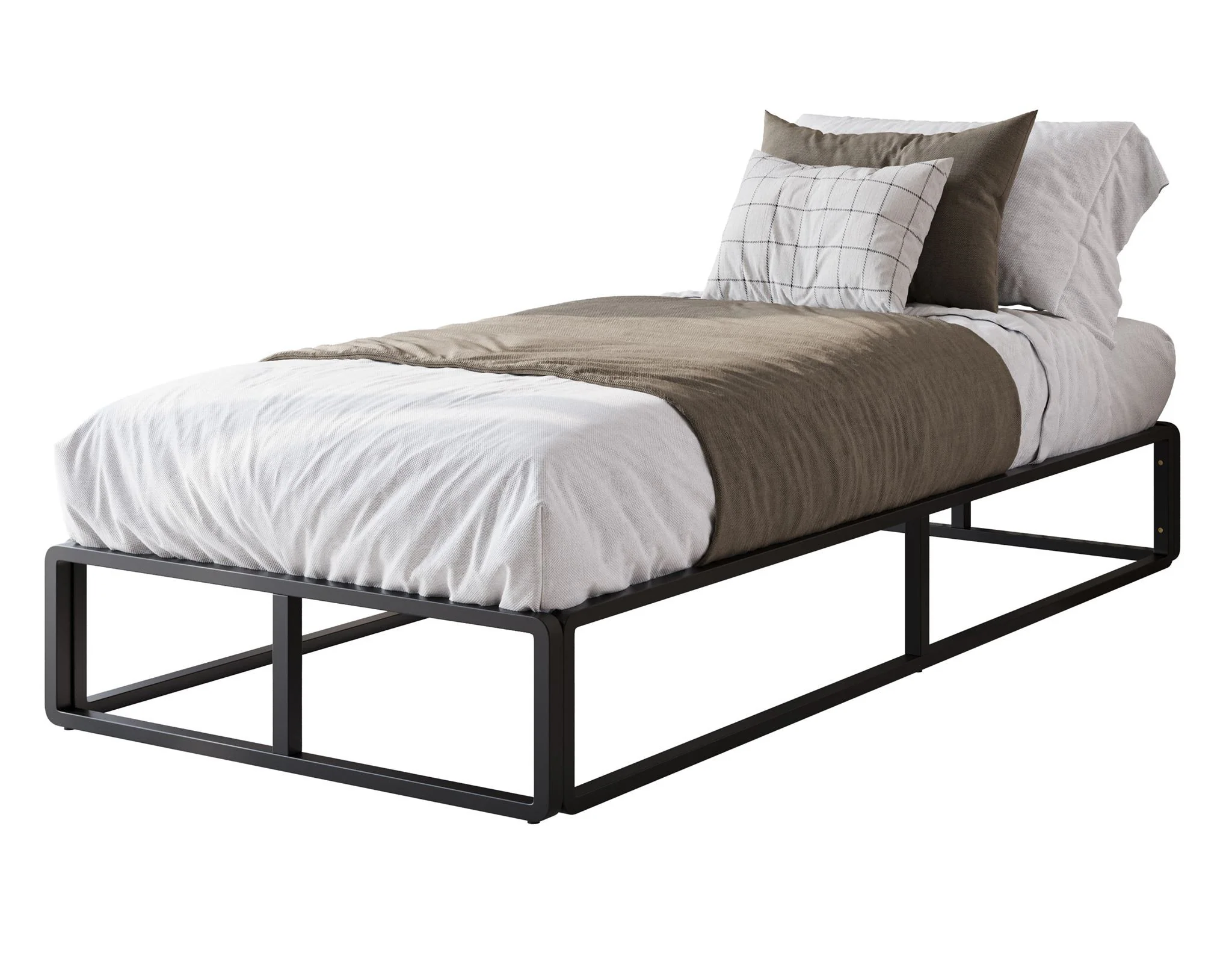 Andrea - Eenpersoonsbed - Metaal zwart - 90x200 cm - Image 4