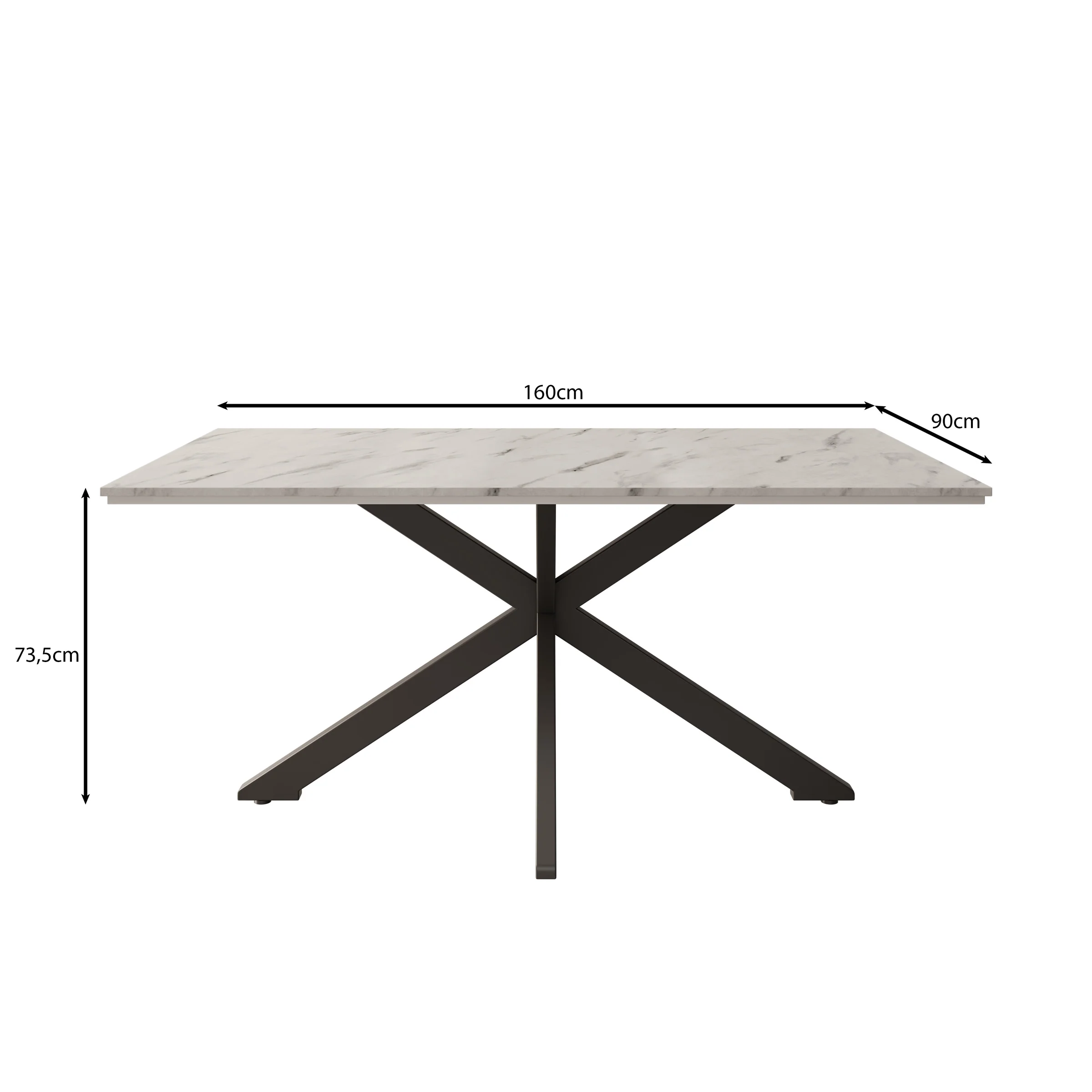 Wabe - Eetkamertafel - Eiken - 160x90x74 cm - Image 4