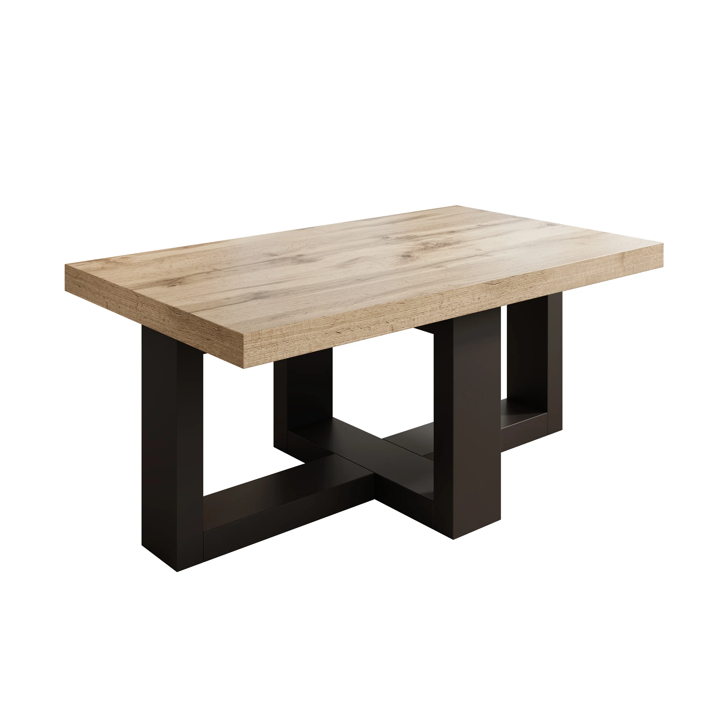 Elys - Salontafel - Eikenpatroon - 102x60x44 cm - Image 4
