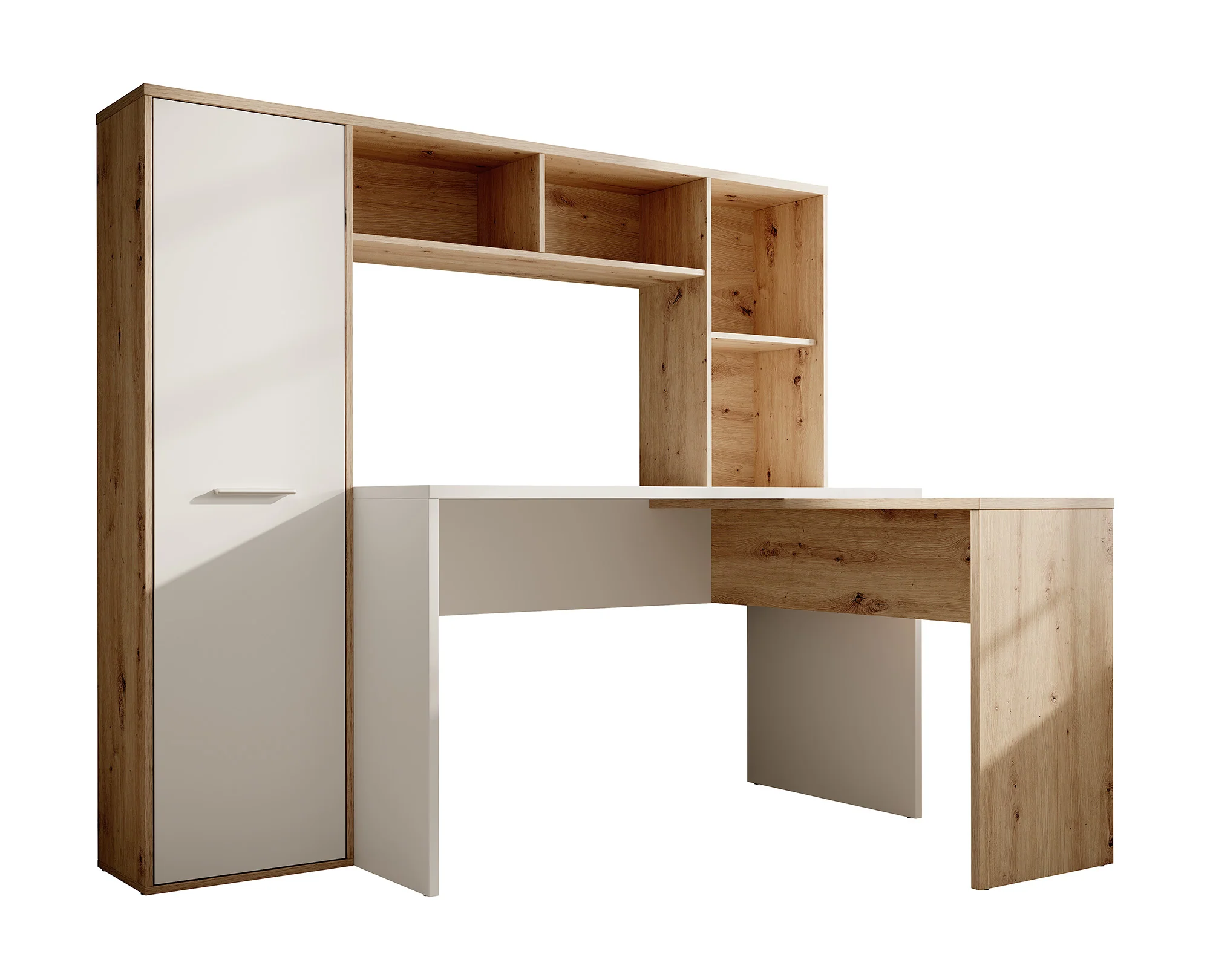 Elze - Bureau - Eiken/wit - 173x117 cm - Image 7