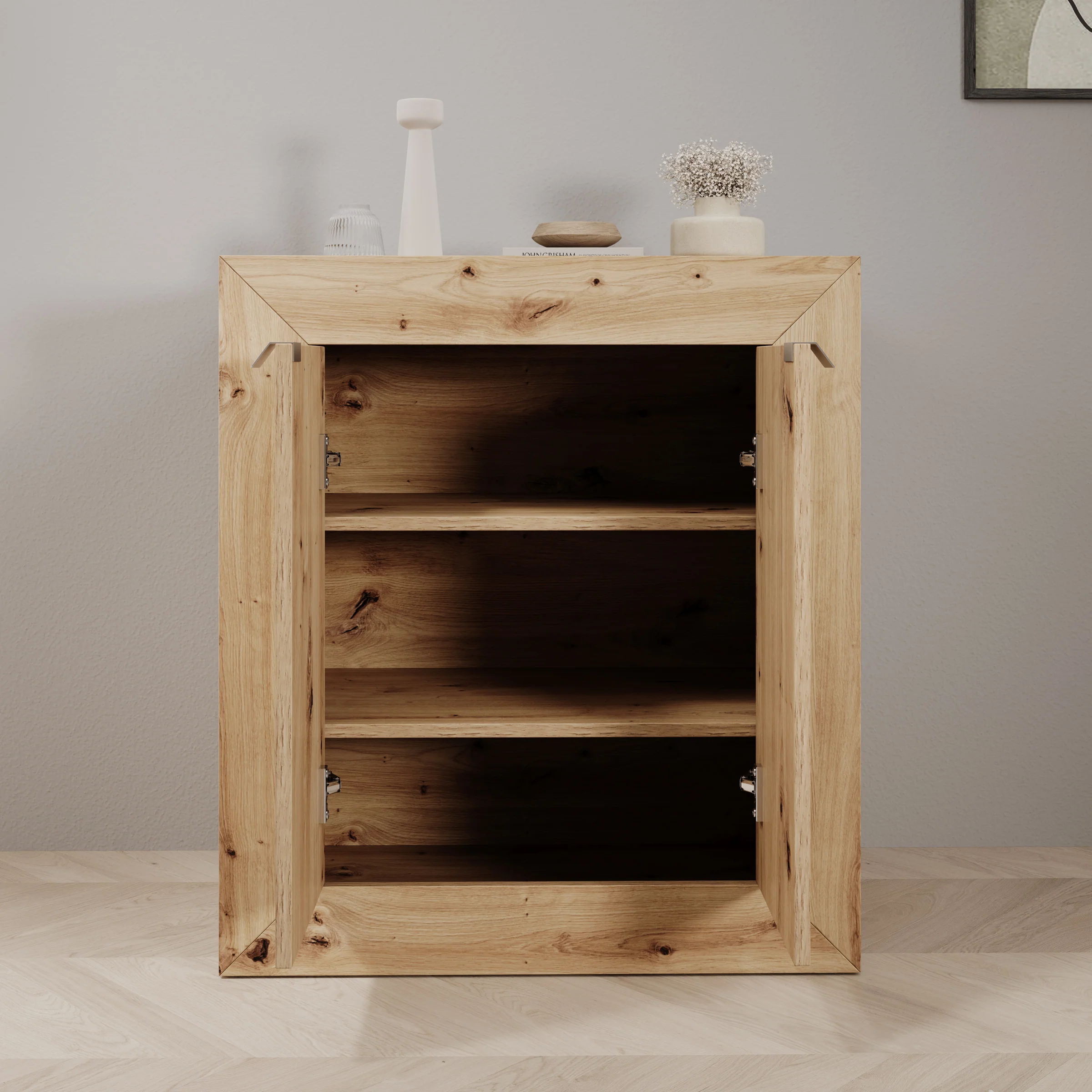 Emino - Bureau - Eikenpatroon - 72x47x79 cm - Image 4