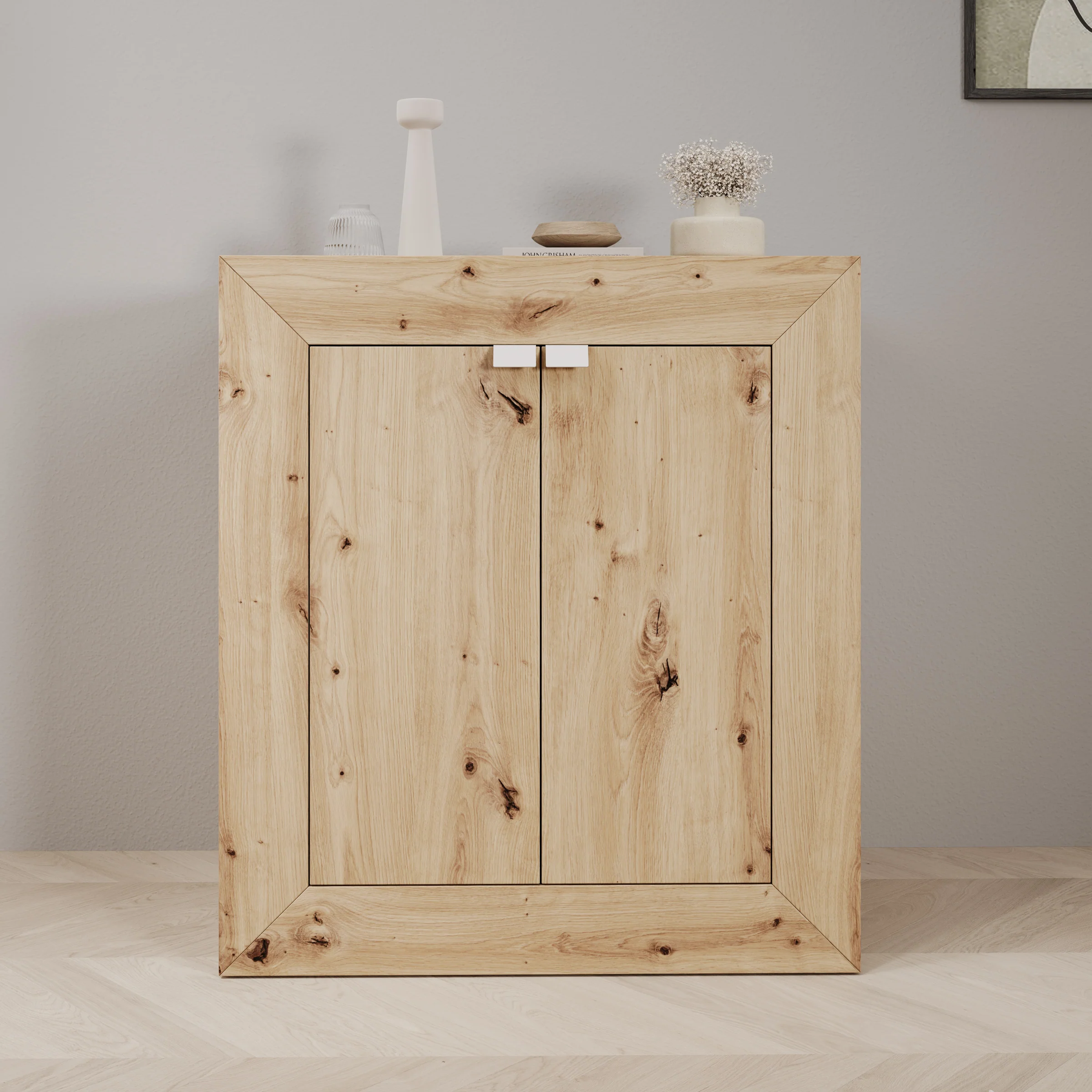 Emino - Bureau - Eikenpatroon - 72x47x79 cm - Image 5