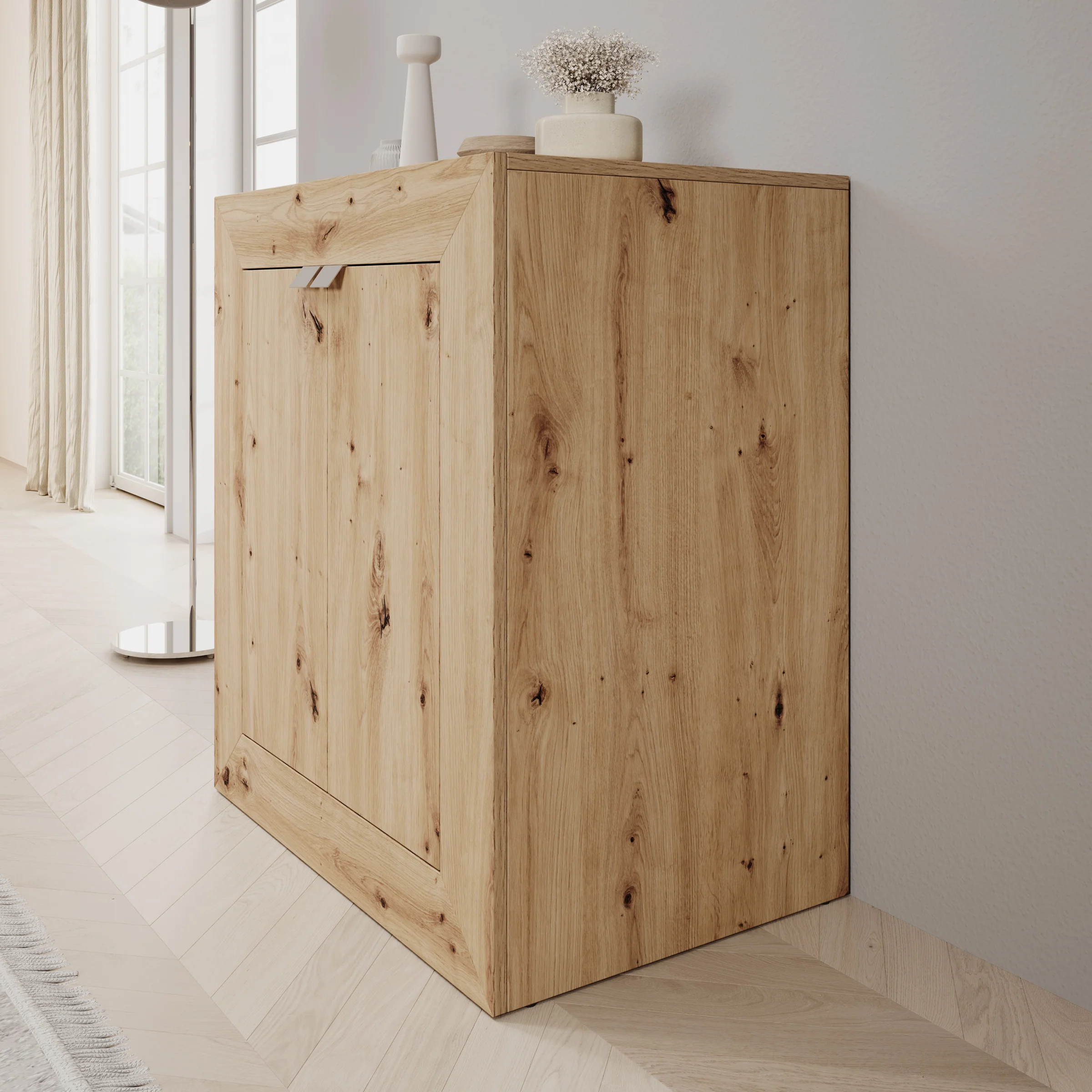 Emino - Bureau - Eikenpatroon - 72x47x79 cm - Image 8
