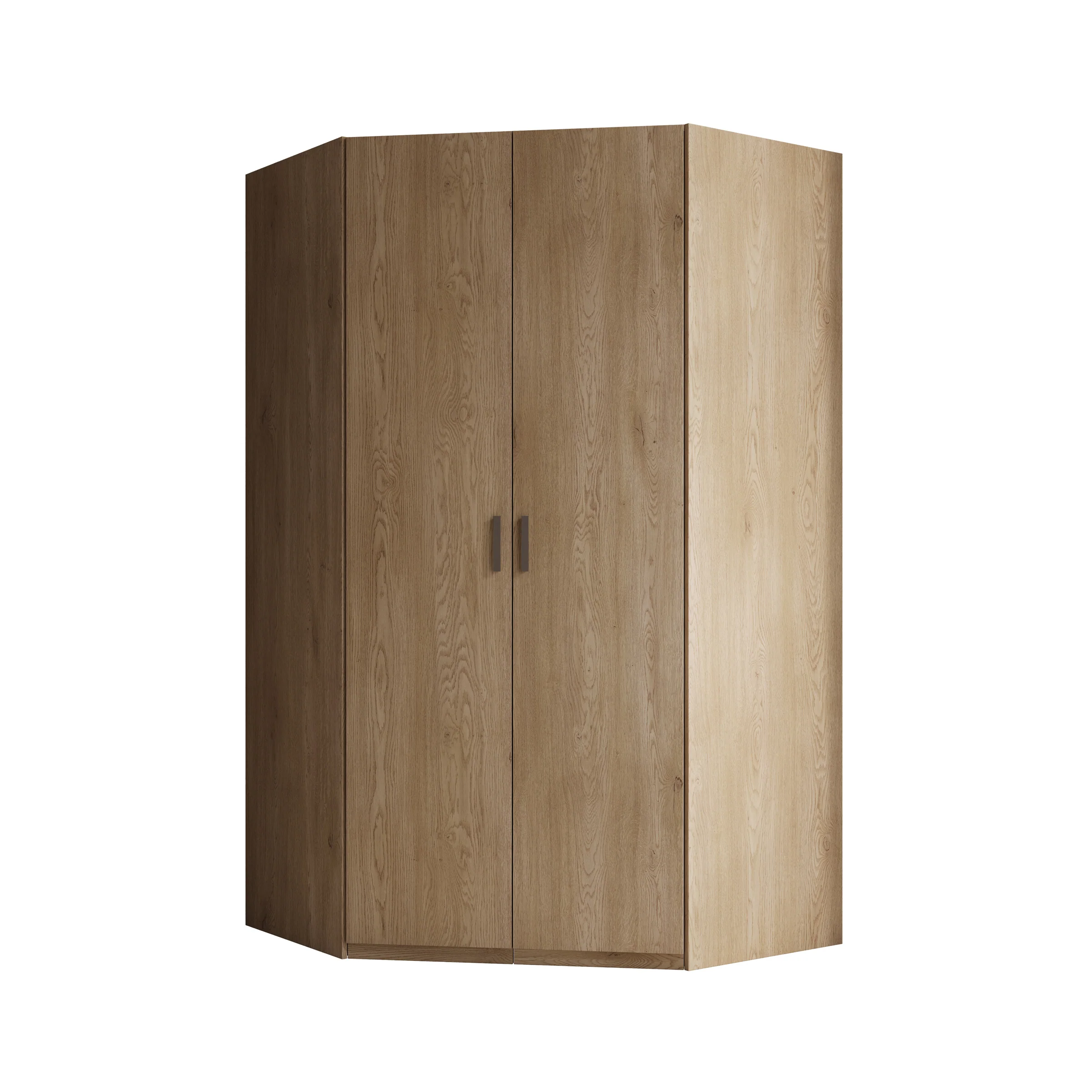 Enzio - Kledingkast hoek - Eikenpatroon - 117x117x211 cm - Image 6