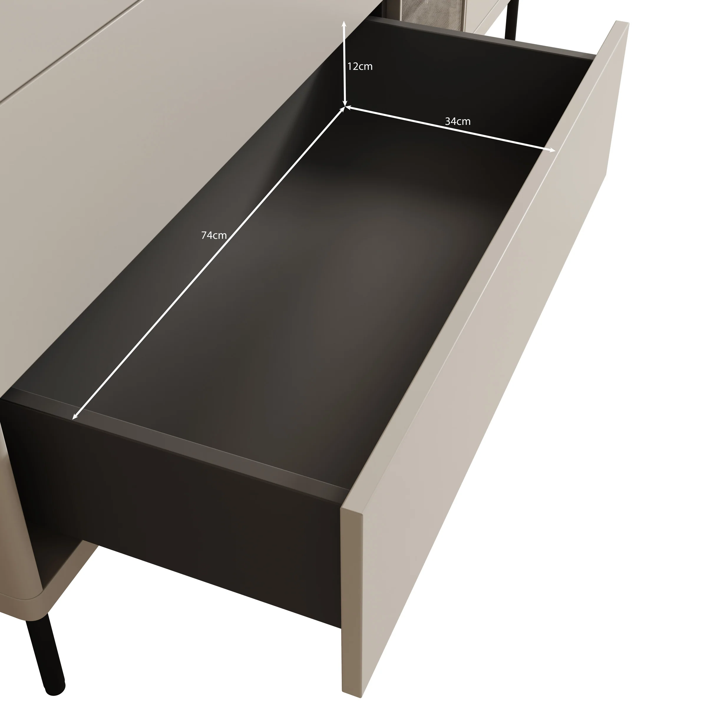Estrella - Dressoir - Beige - 161x41x83 cm - Image 6