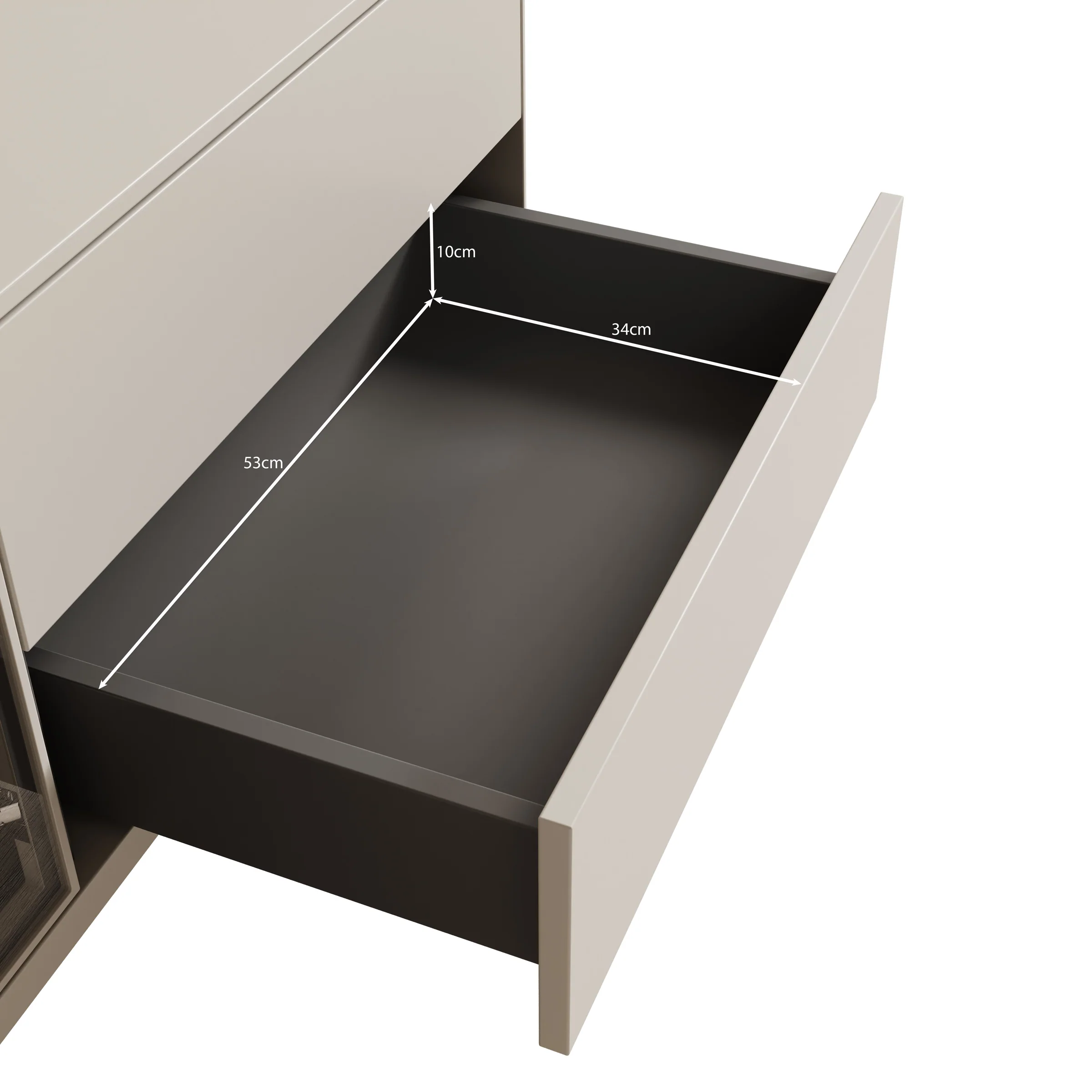 Estrella - TV-Meubel - Beige - 194x41x56 cm - Image 6
