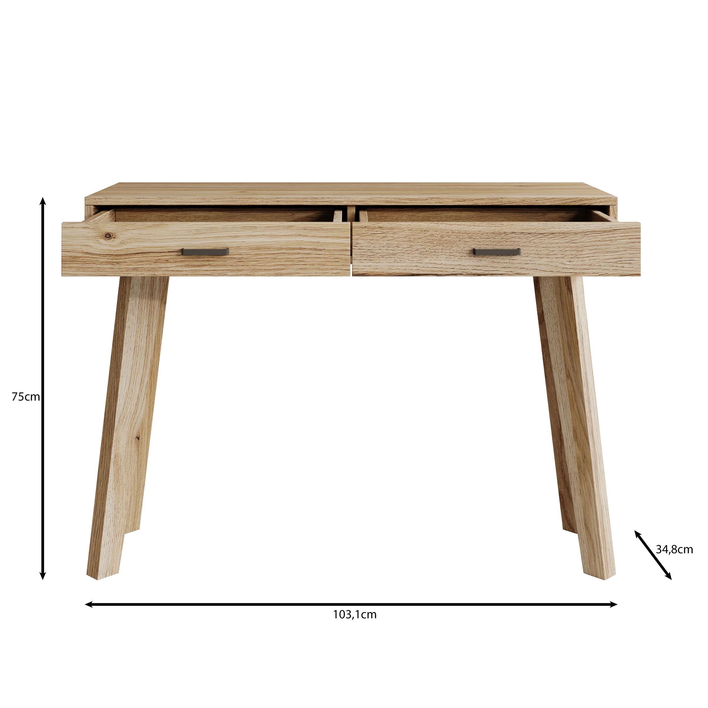 Falero - Kaptafel - Eikenpatroon - 103x35x75 cm - Image 5