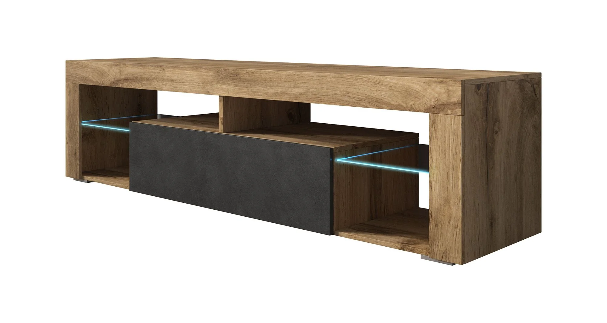 Fancy - TV-Meubel - Grijs/eiken  - 140 cm - Image 6