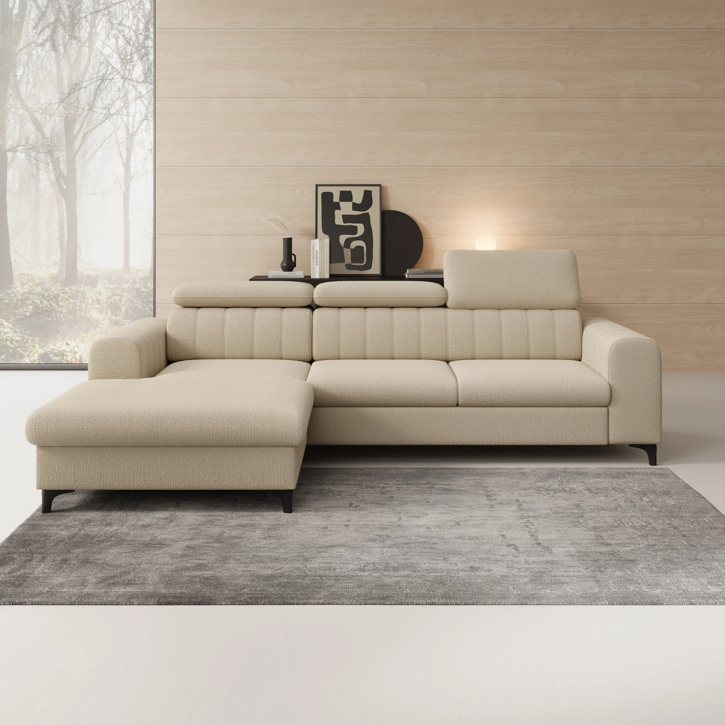 Fanoe - Hoekbank 3-zits met chaise longue - Stof beige - Links - Image 2