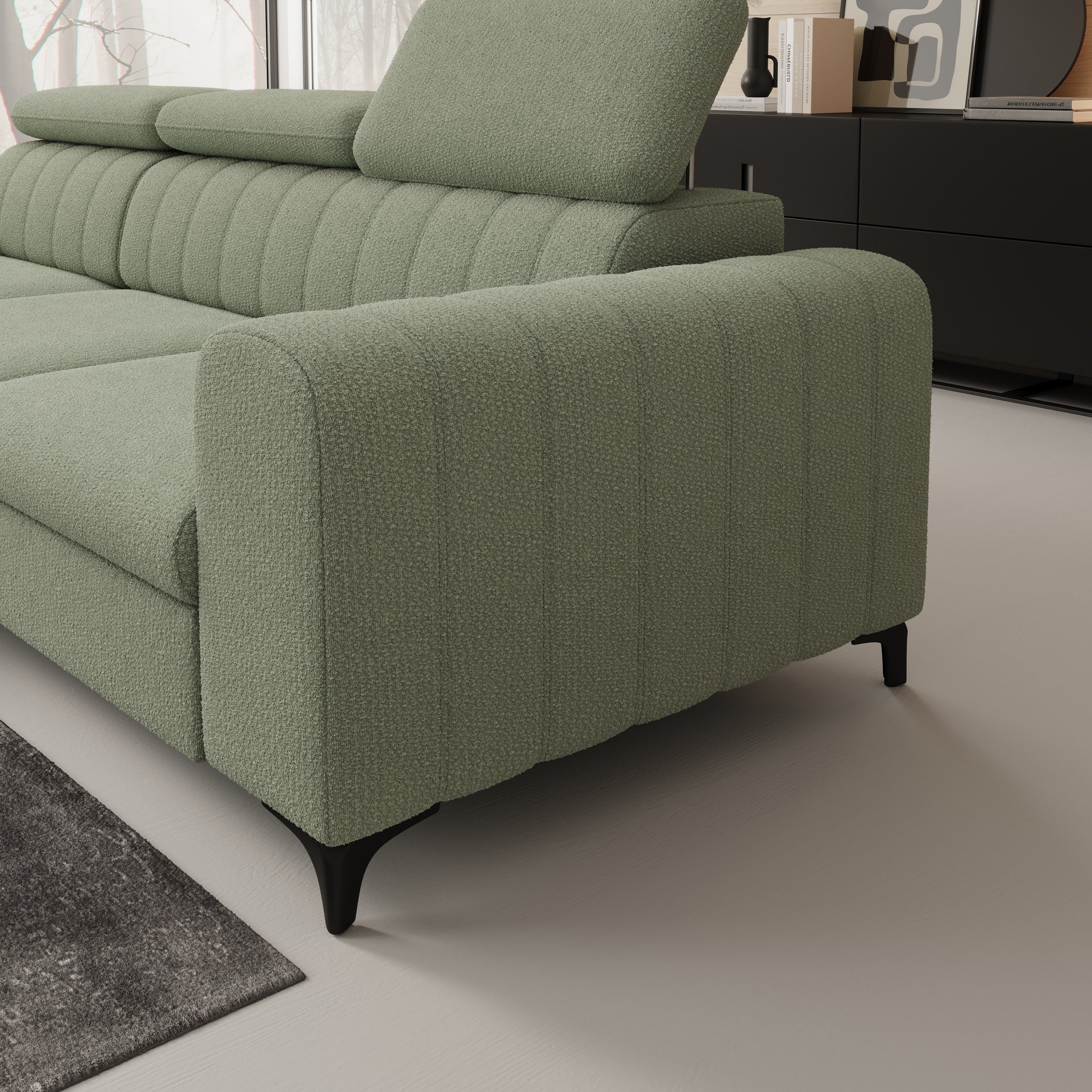 Fanoe - Hoekbank 3-zits met chaise longue - Stof groen - Links - Image 3