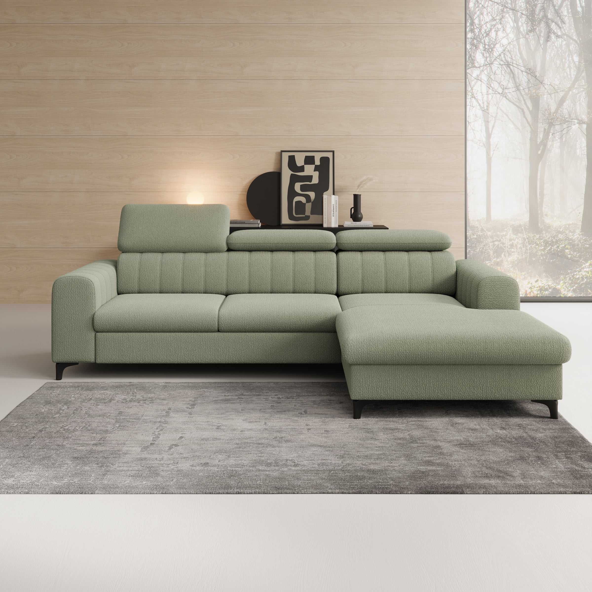 Fanoe - Hoekbank 3-zits met chaise longue - Stof groen - Rechts - Image 2