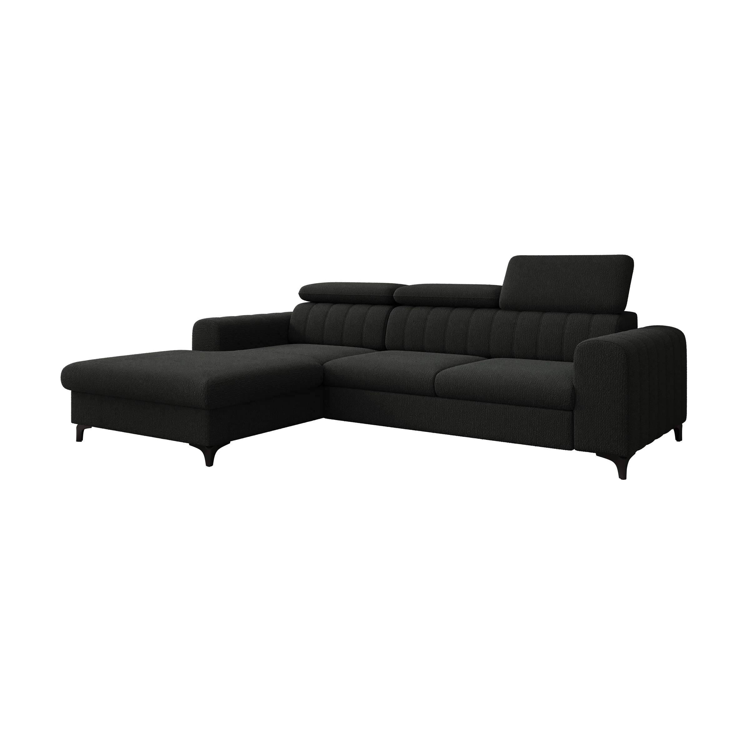 Fanoe - Hoekbank 3-zits met chaise longue - Stof zwart - Links - Image 5