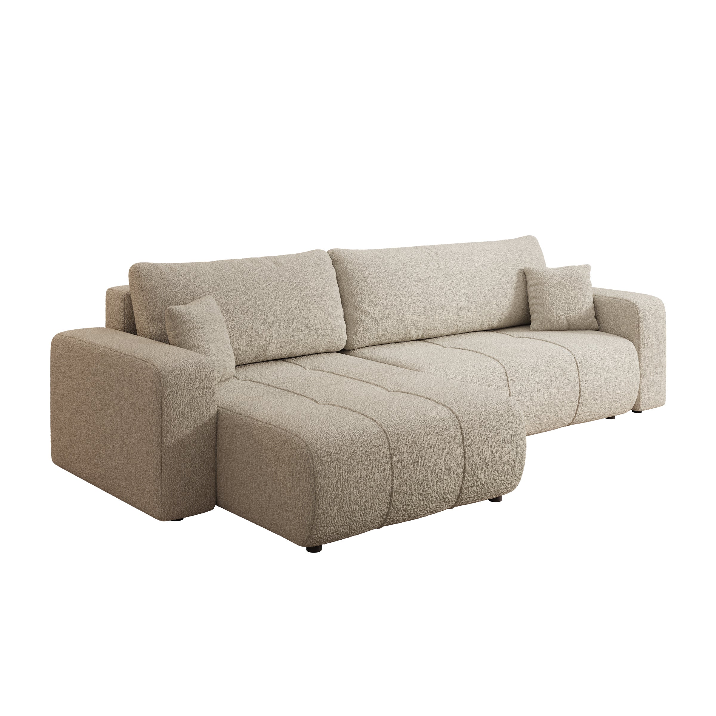 Feather Maxi - Hoekbank - Teddystof beige - Universeel - Image 7