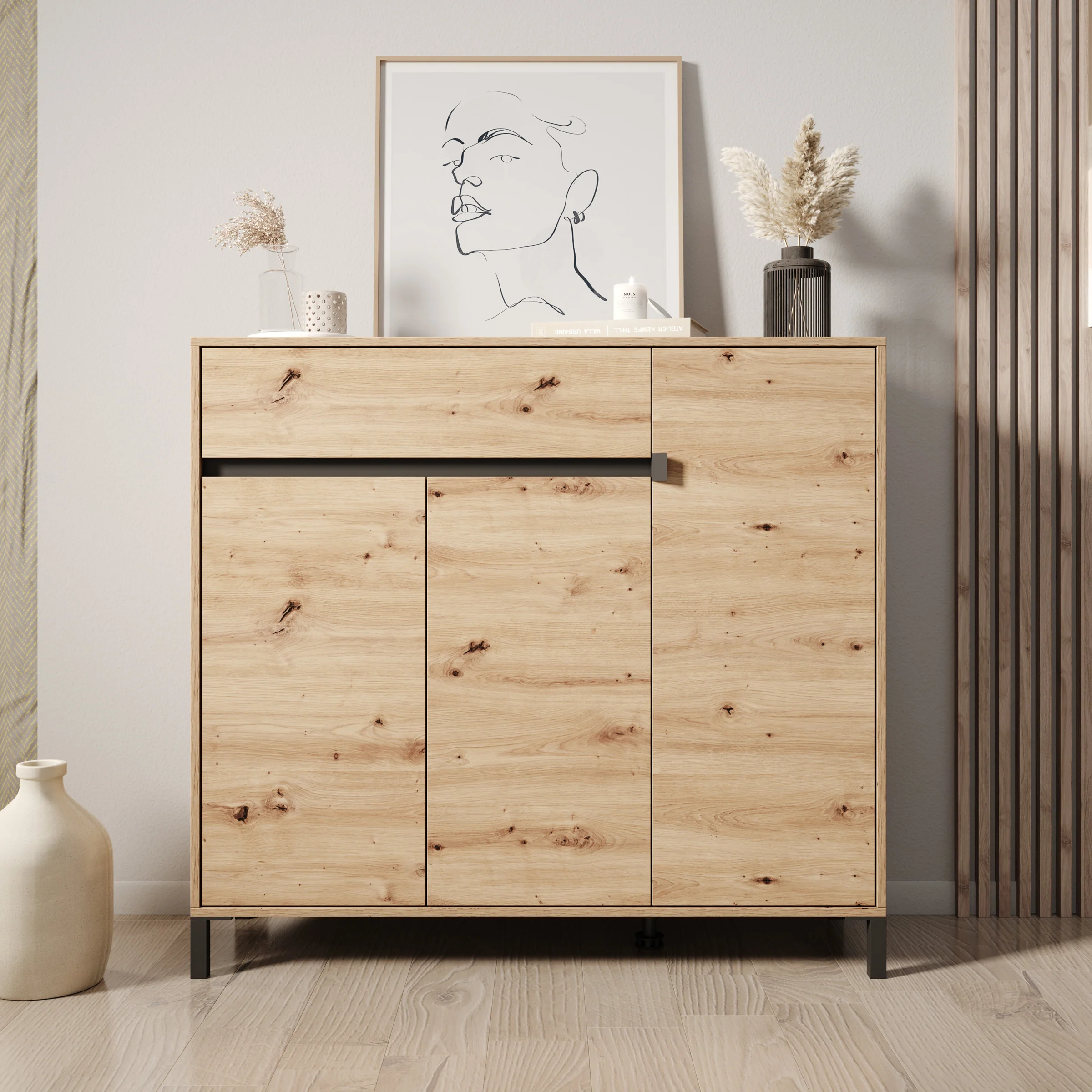 Finta - Schoenenkast - Eiken - 119x40x110 cm - Image 3