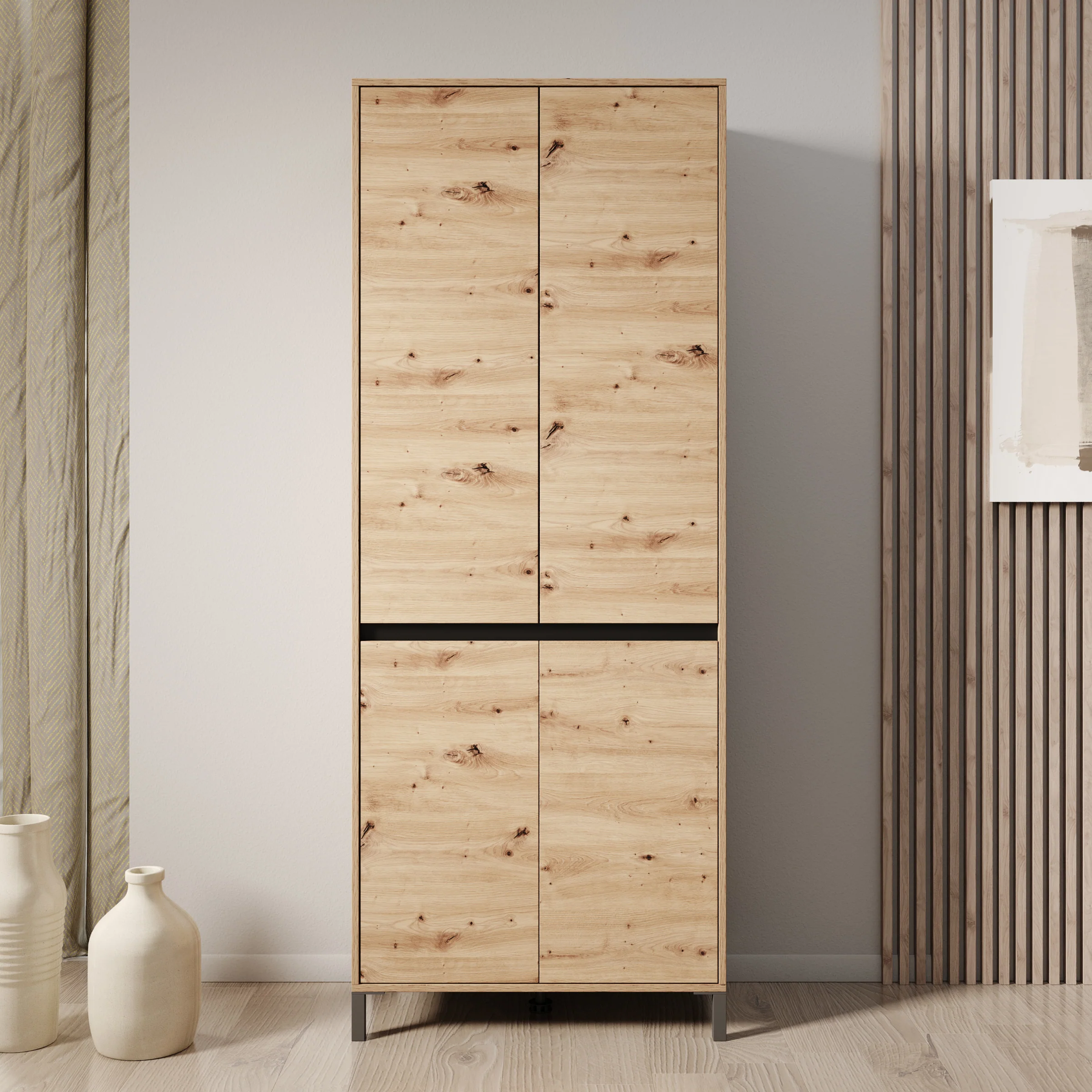 Finta - Schoenenkast - Eiken - 80x40x206 cm - Image 3