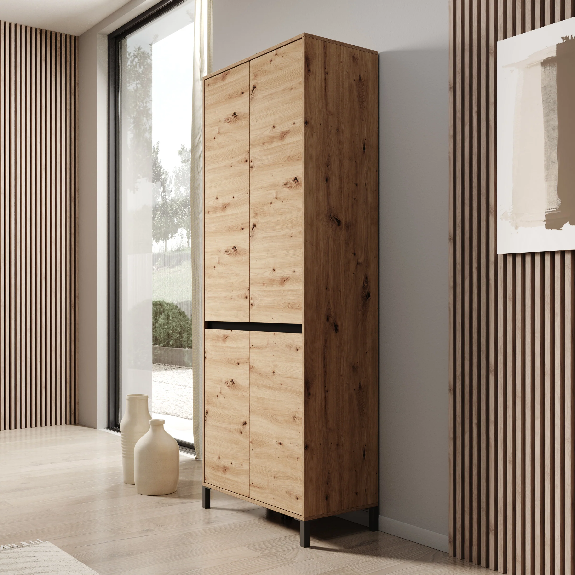 Finta - Schoenenkast - Eiken - 80x40x206 cm - Image 4