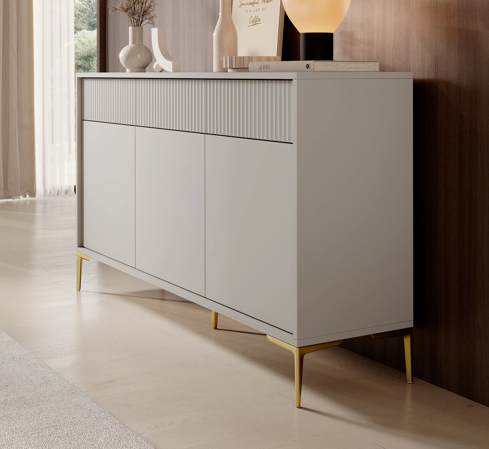 Five - Dressoir - Beige - 152x38x84 cm - Image 4