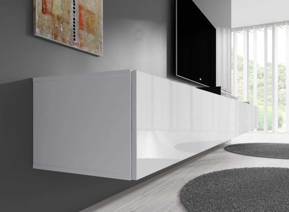 Flame - TV-Meubel - Wit - 320 cm - Image 4
