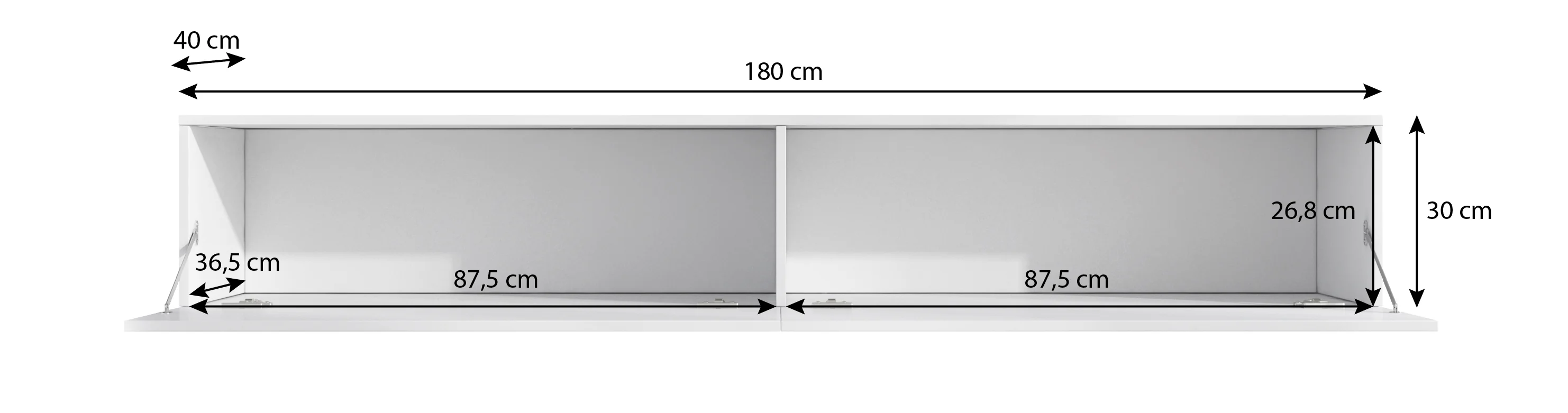 Flame XL - TV-Meubel - Mat zwart  - 180 cm - Image 5
