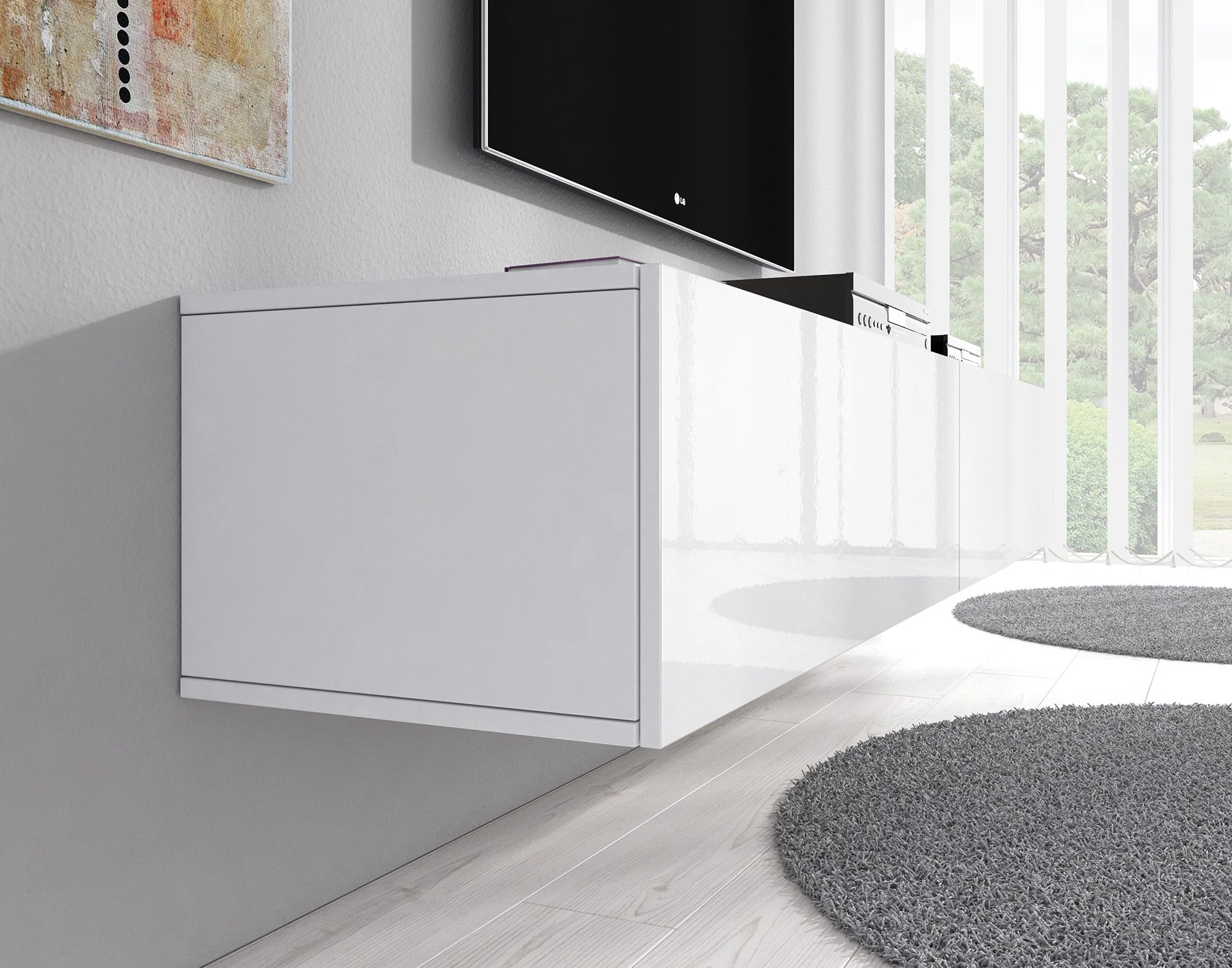 Flame XL - TV-Meubel - Wit - 180 cm - Image 4