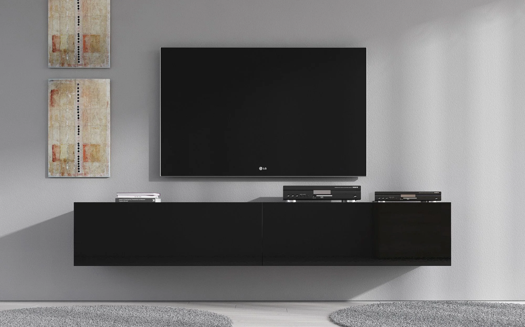 Flame XL - TV-Meubel - Zwart  - 180 cm - Image 3