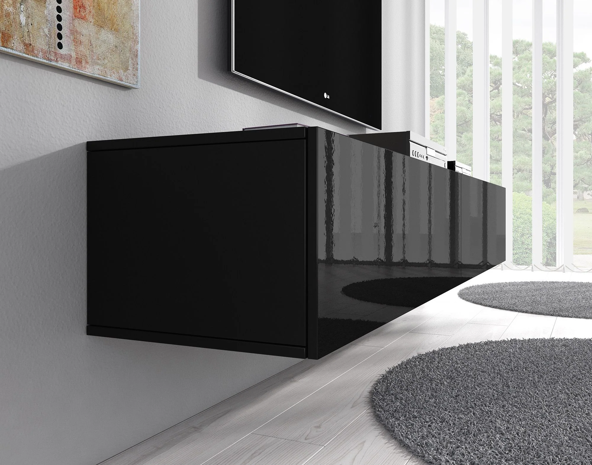 Flame XL - TV-Meubel - Zwart  - 180 cm - Image 4