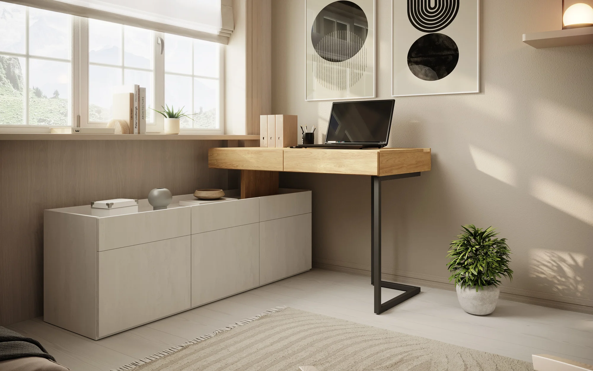 Floren - Bureau - Eiken - 239x61 cm - Image 2