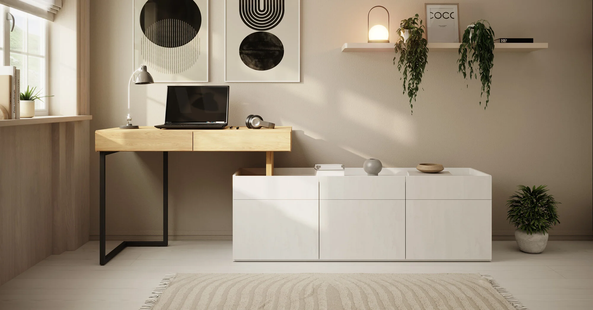 Floren - Bureau - Eiken - 239x61 cm - Image 3