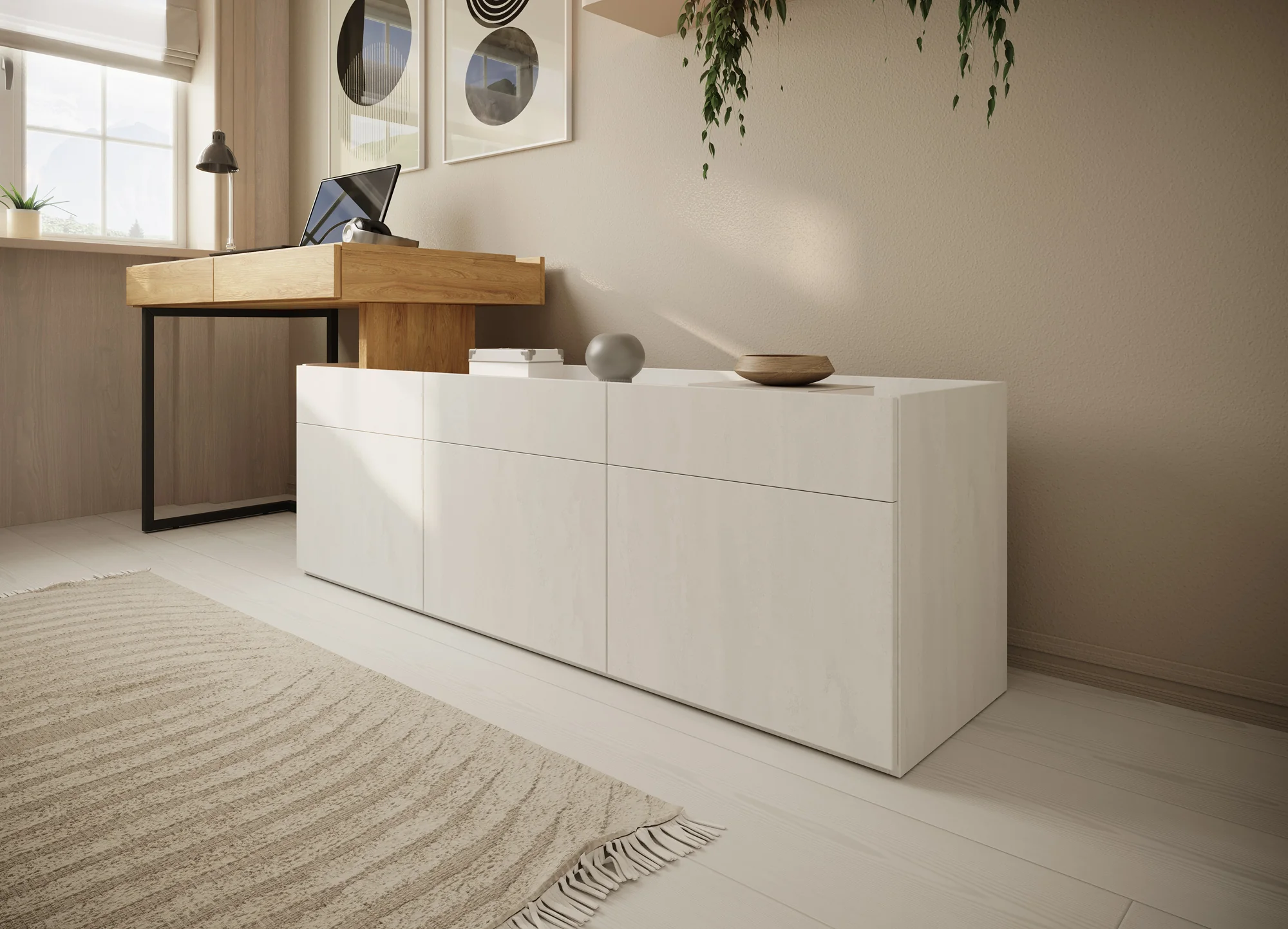 Floren - Bureau - Eiken - 239x61 cm - Image 5