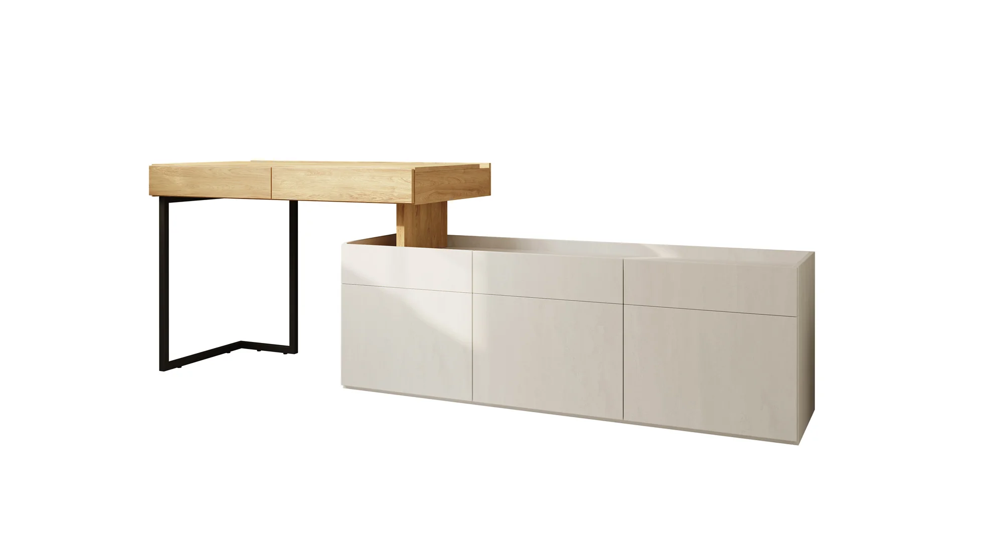 Floren - Bureau - Eiken - 239x61 cm - Image 7