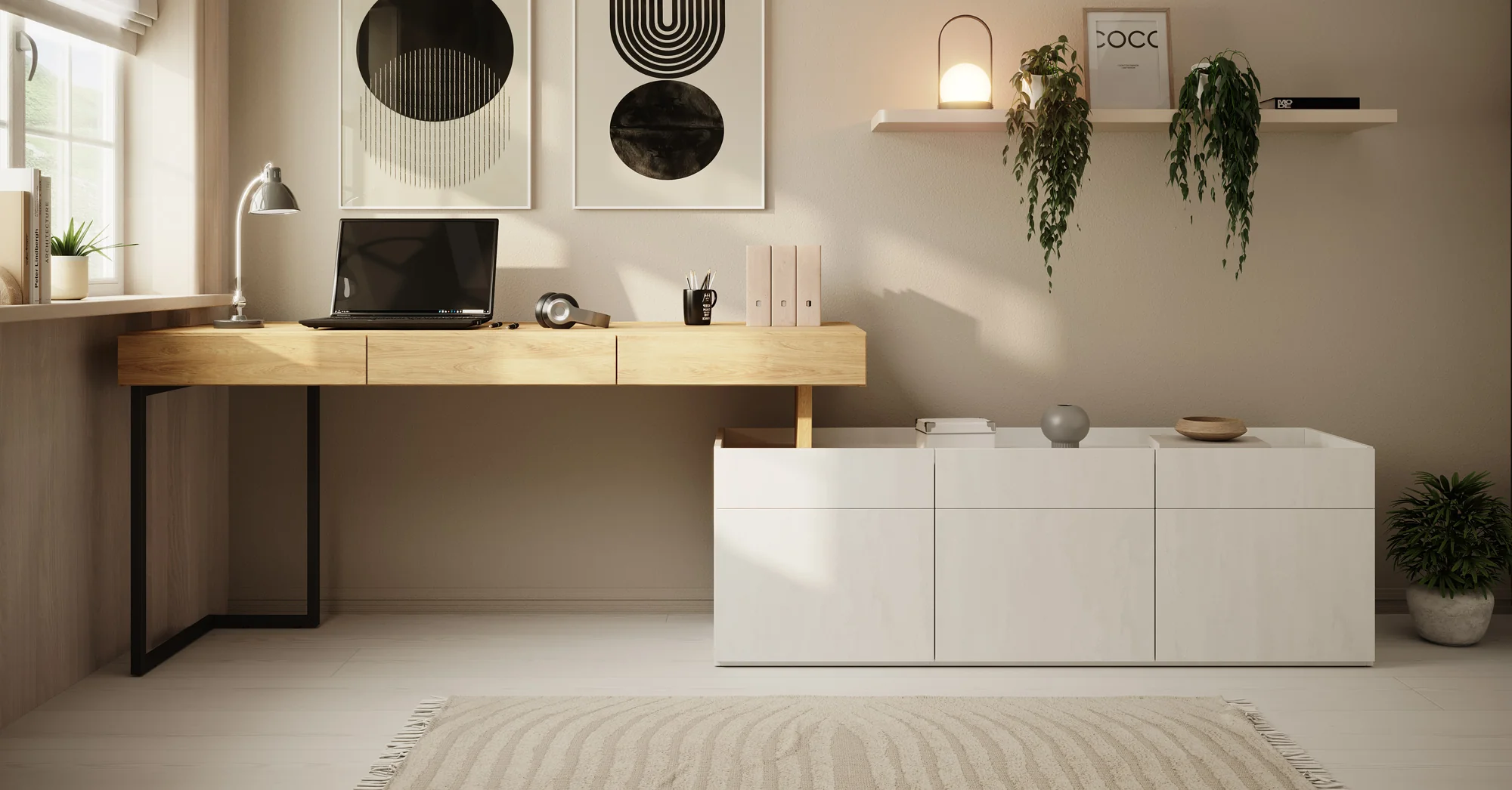 Floren - Bureau - Eiken - 279x61 cm - Image 2