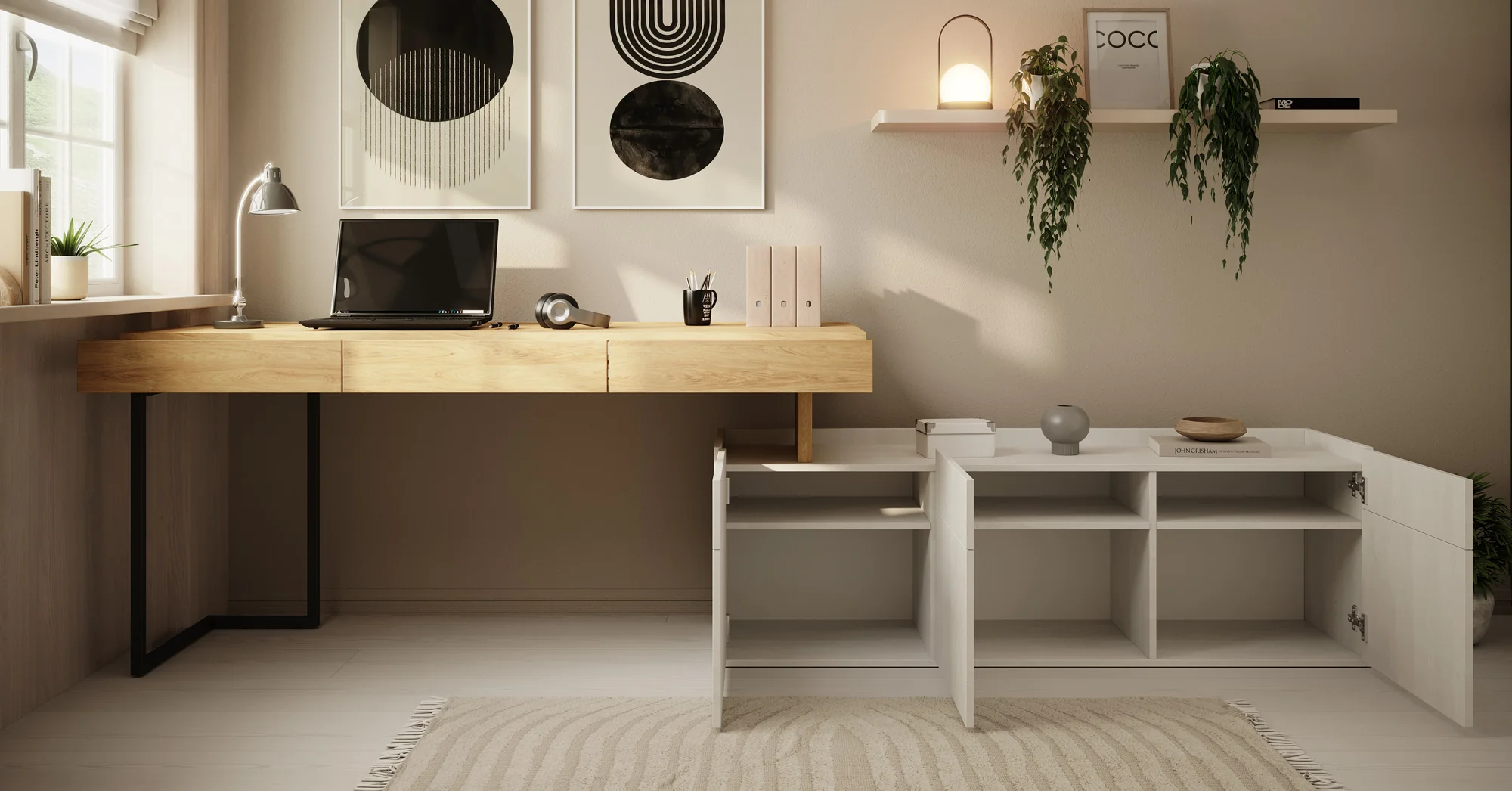 Floren - Bureau - Eiken - 279x61 cm - Image 3