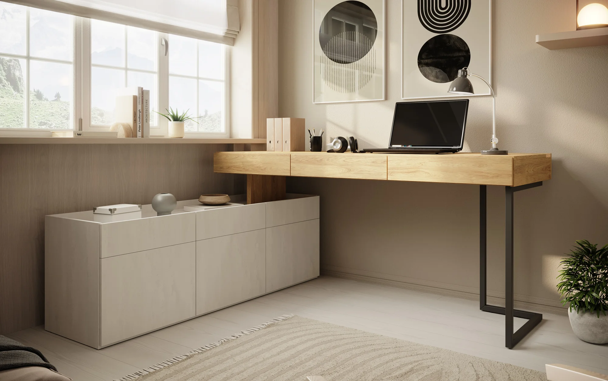 Floren - Bureau - Eiken - 279x61 cm - Image 5