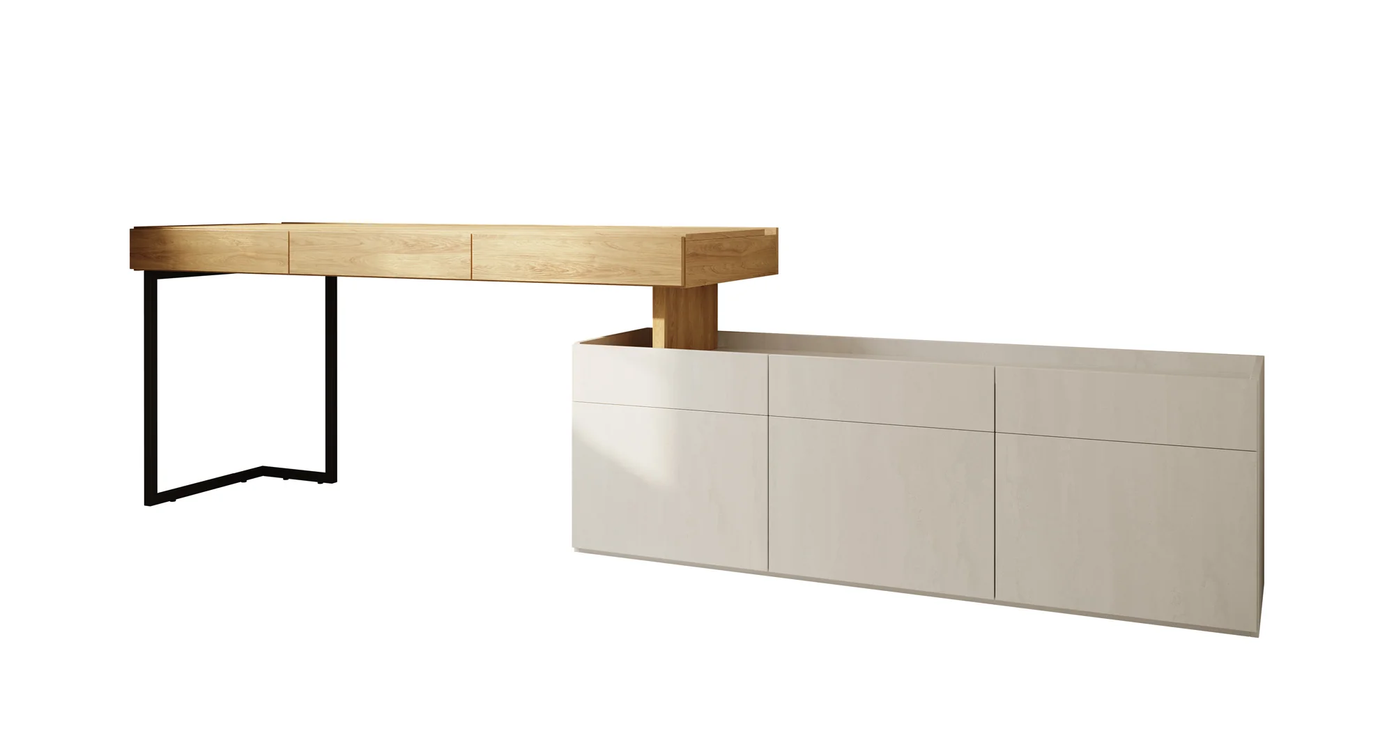 Floren - Bureau - Eiken - 279x61 cm - Image 7