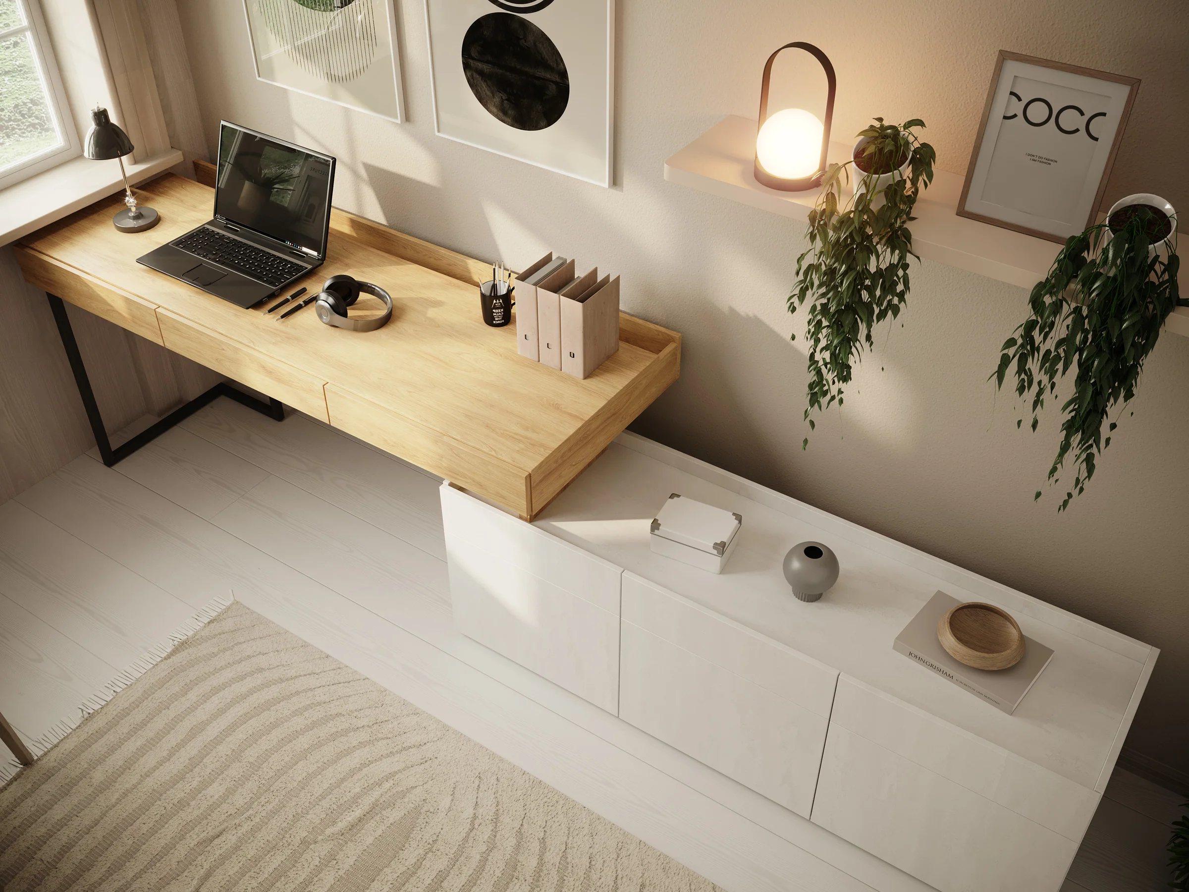 Floren - Bureau - Eiken - 279x61 cm - Image 8