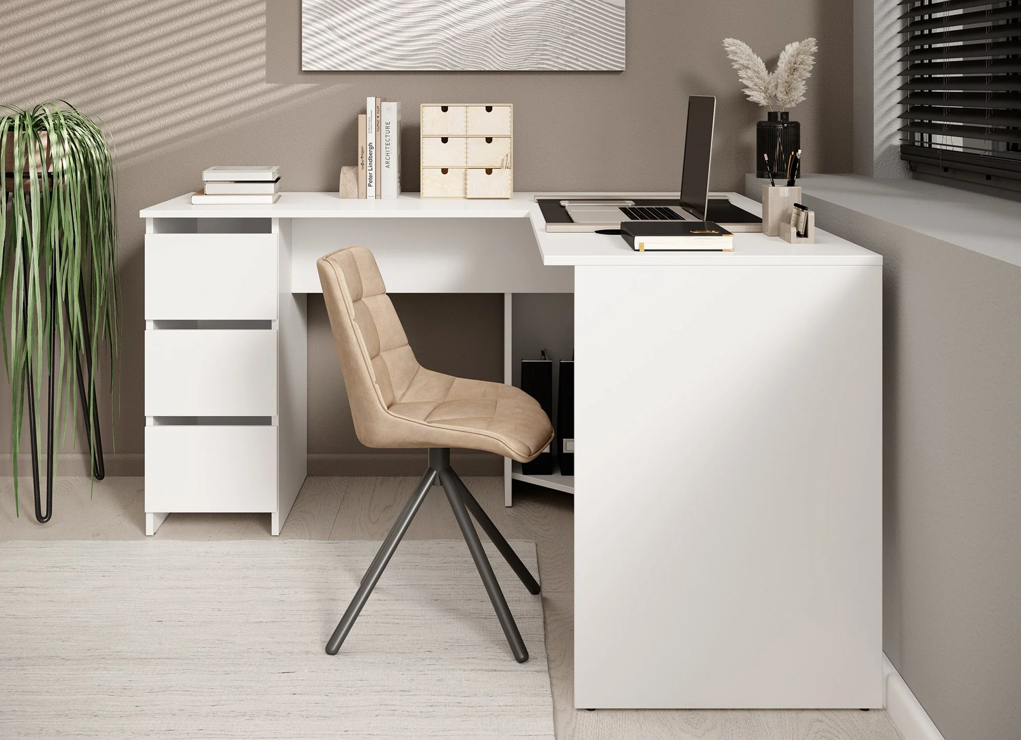 Fuenta - Bureau - Wit - 142x142 cm - Image 2