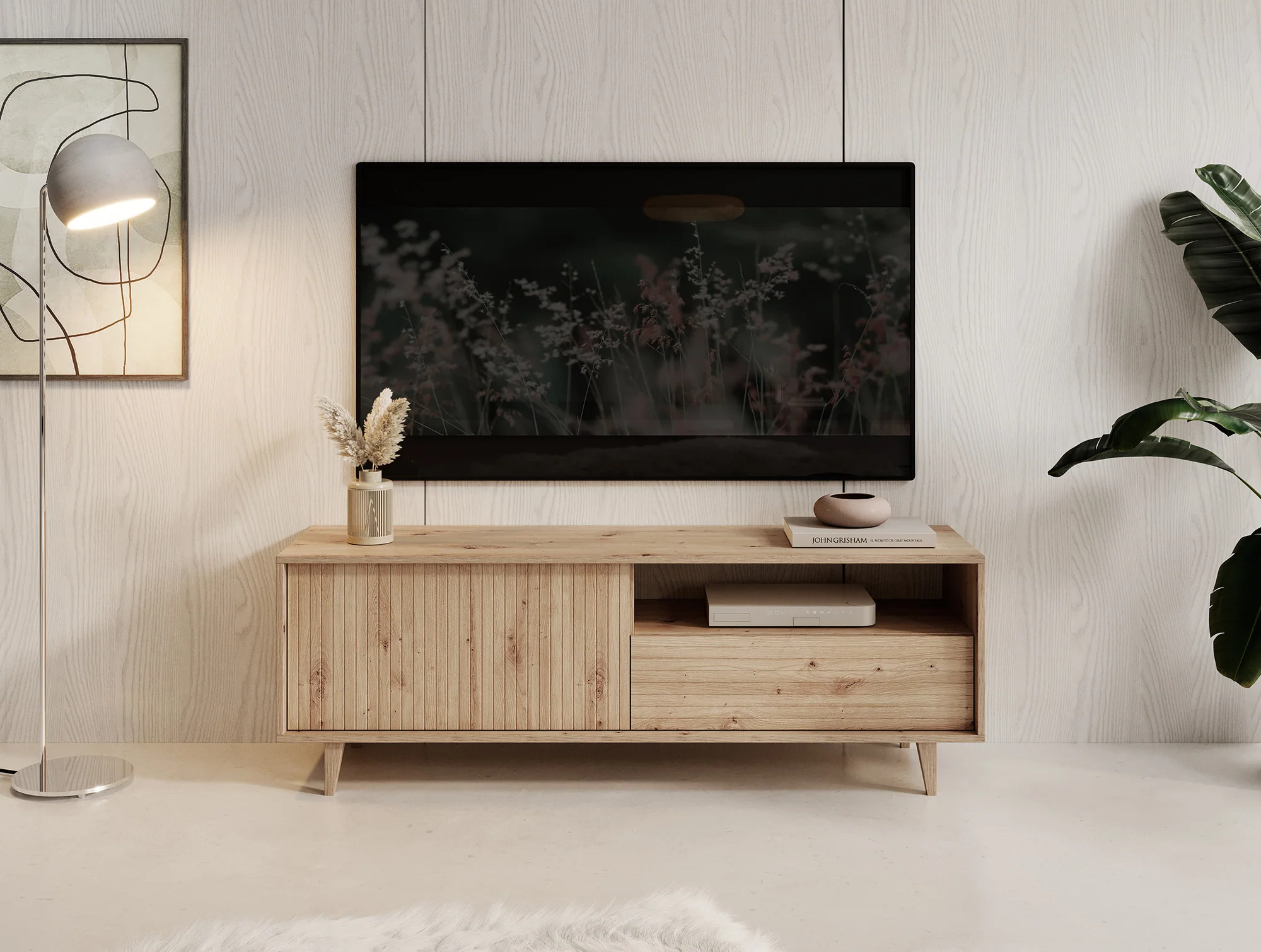 Fuzeta - TV-Meubel - Eiken - 152 cm - Image 2