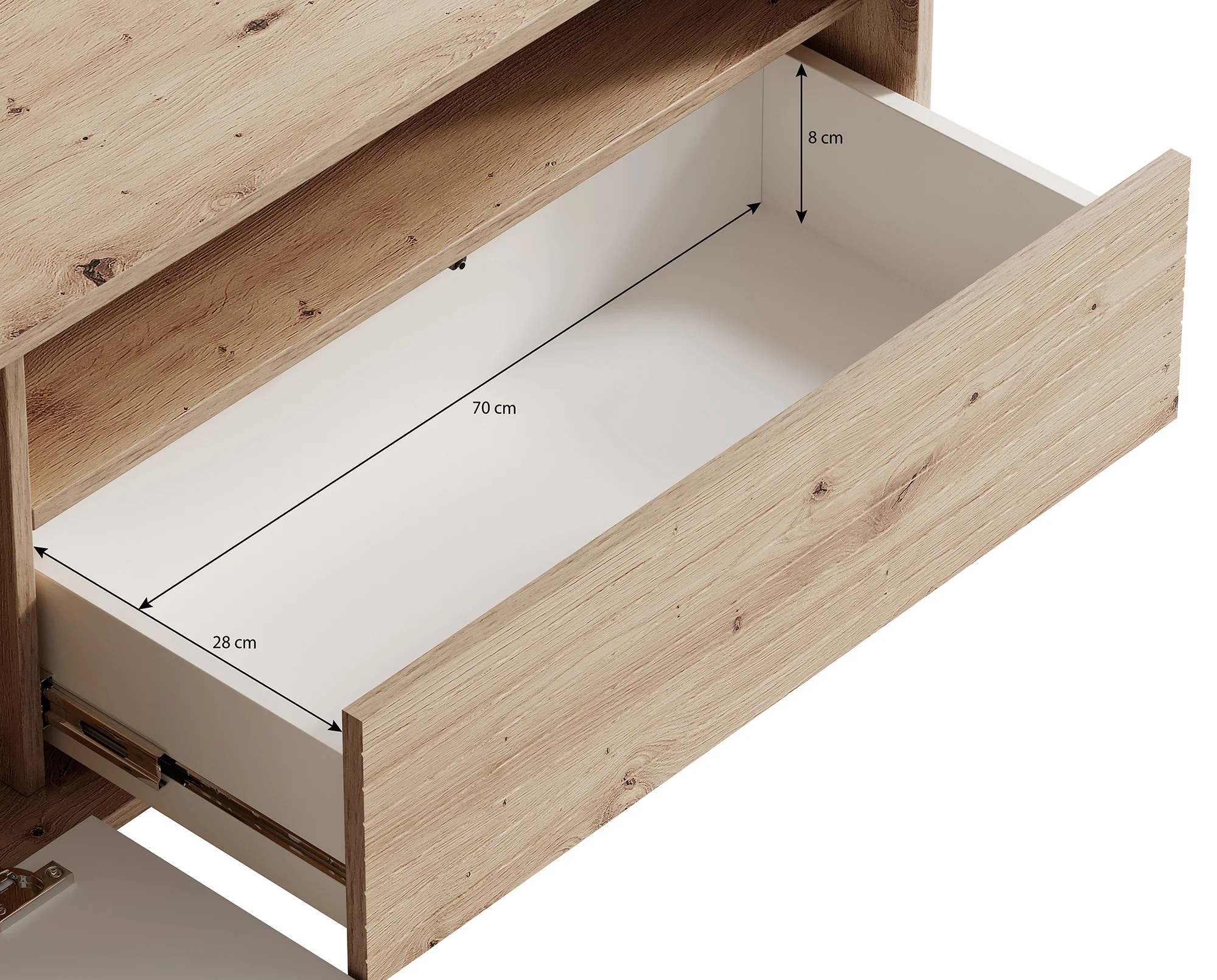 Fuzeta - TV-Meubel - Eiken - 152 cm - Image 6