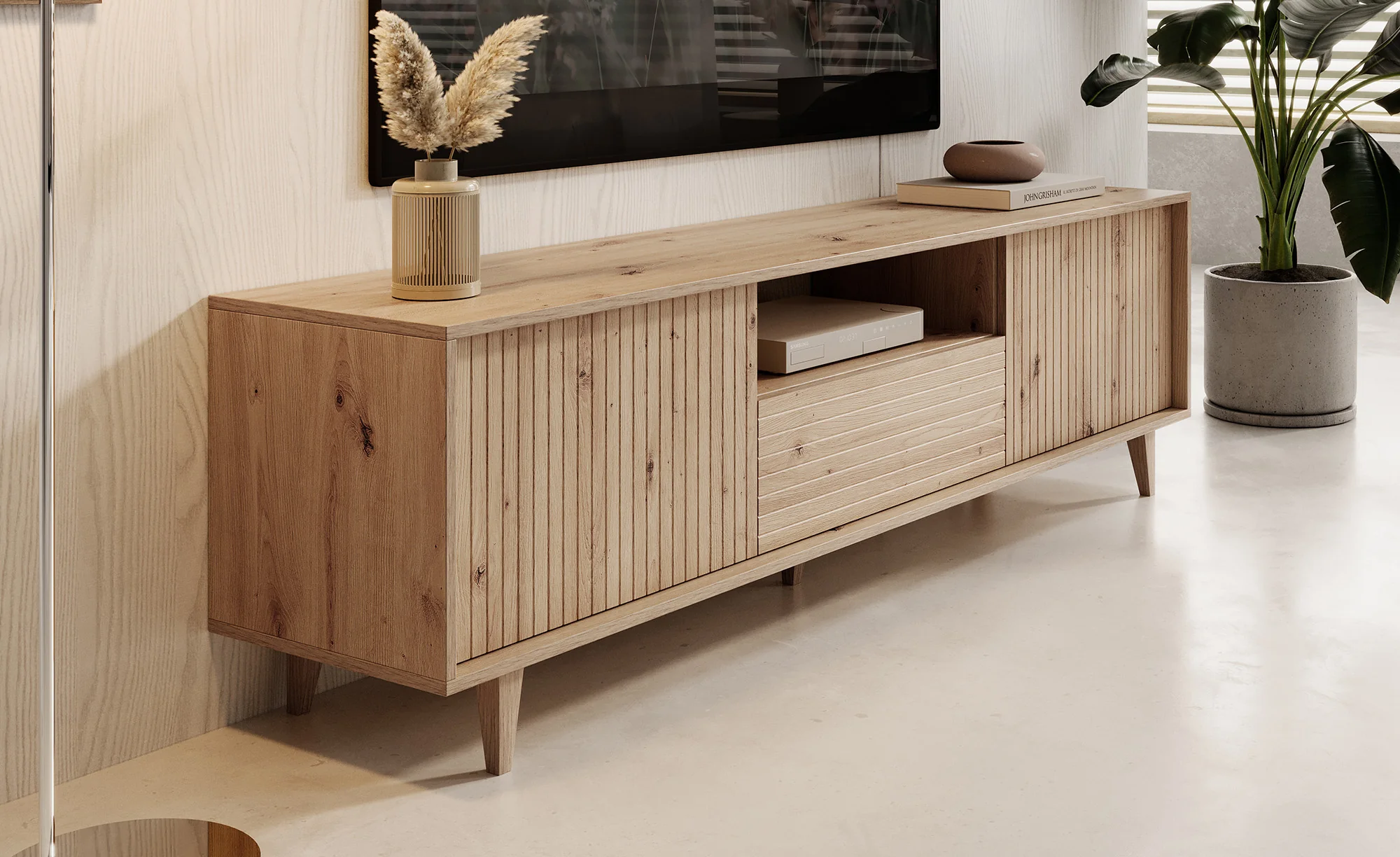 Fuzeta - TV-Meubel - Eiken - 180 cm - Image 4